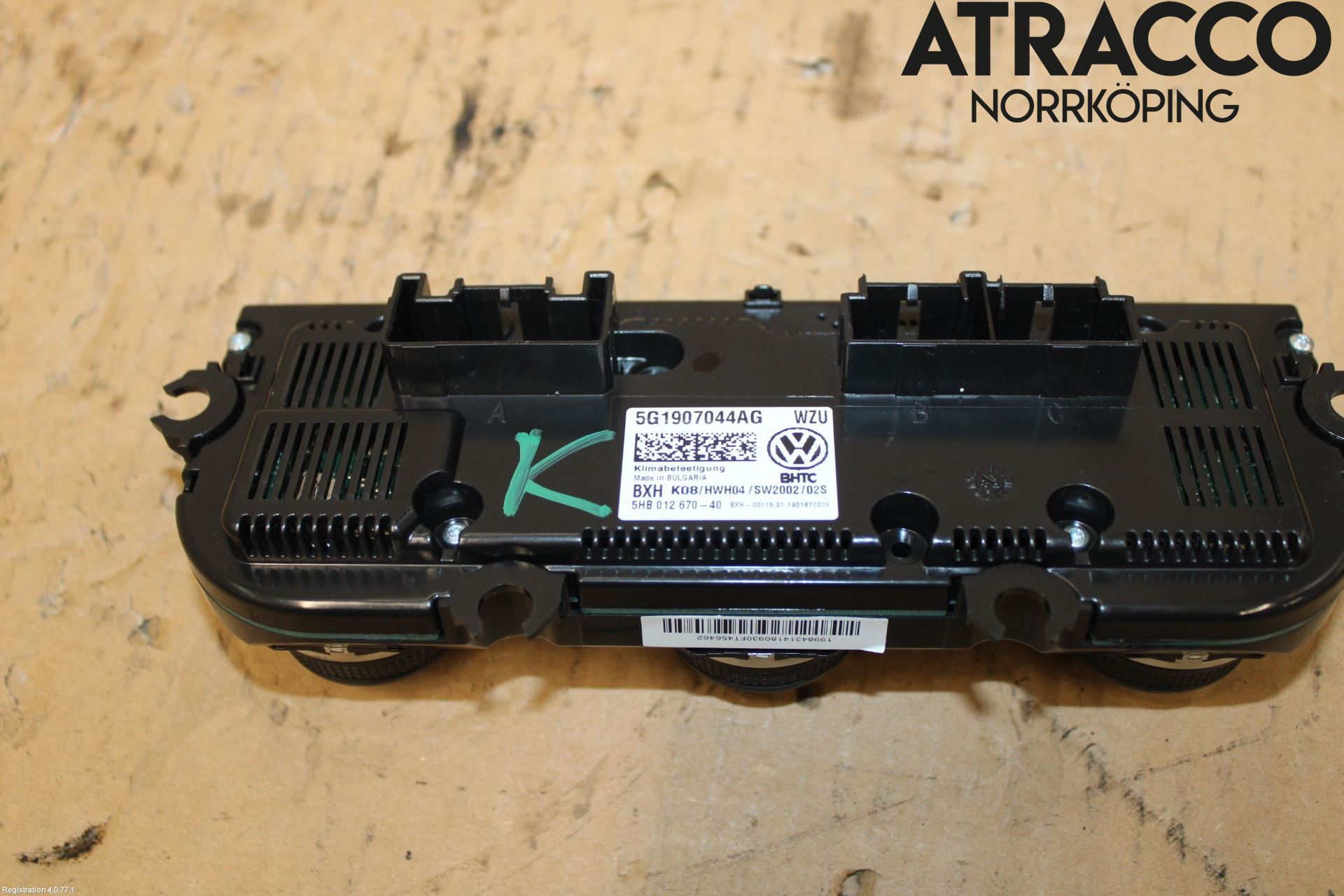 Volkswagen VW T-ROC 18- Varmeapparat Panel(Regulering)