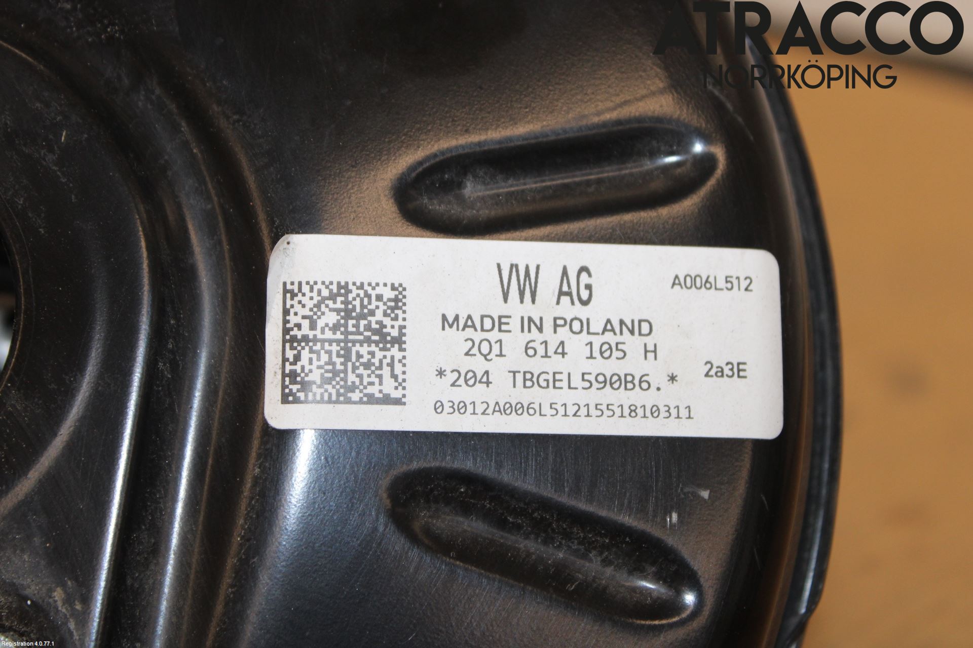 Volkswagen VW POLO VI 18->> Bremseservo