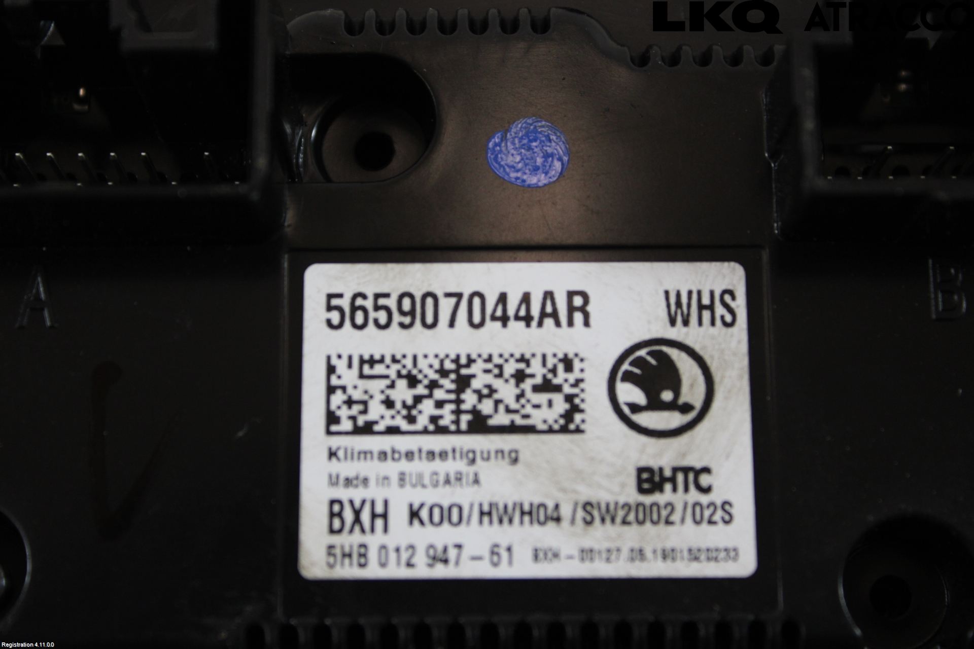 Skoda KODIAQ 17-24 Varmeapparat Panel(Regulering)