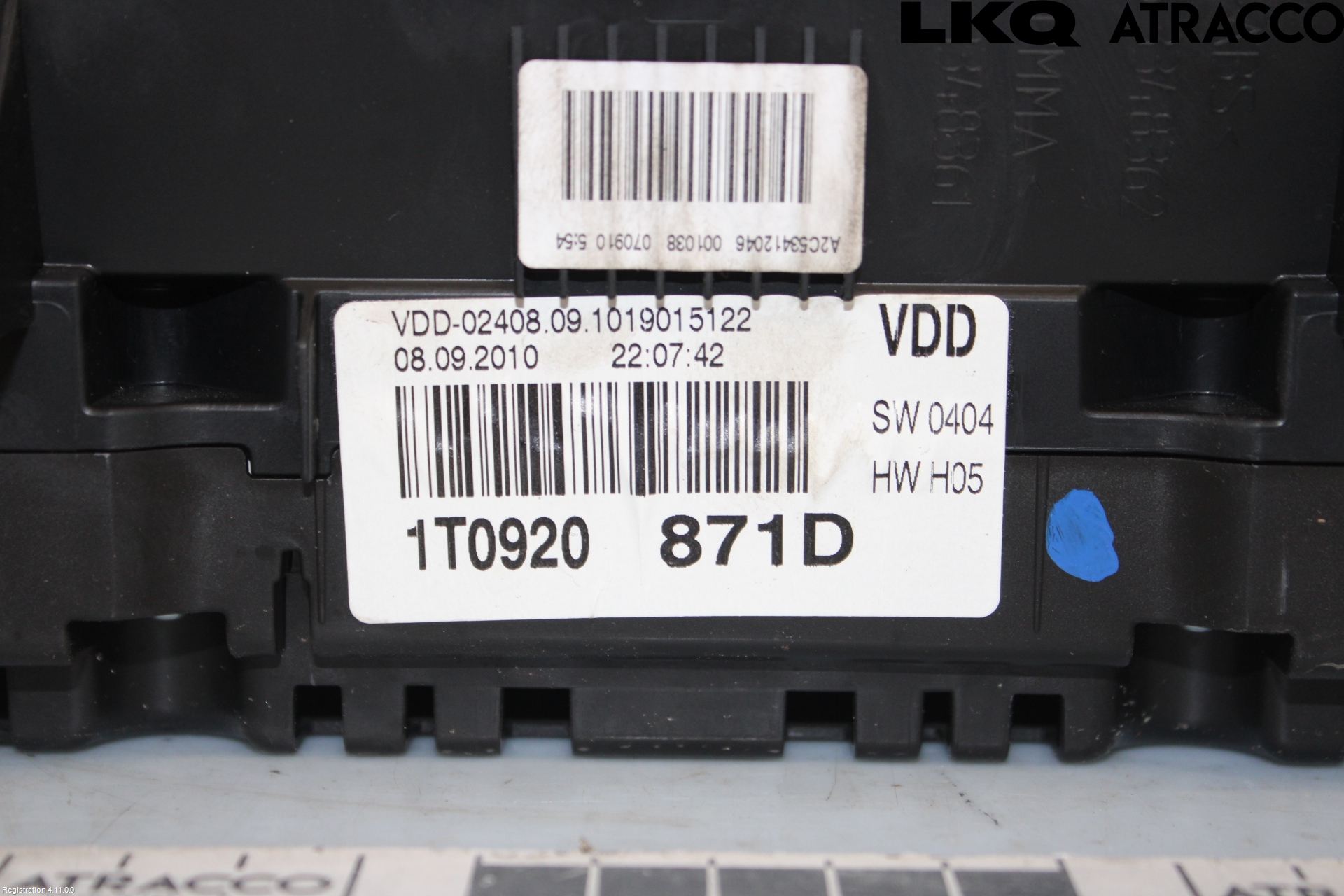 Volkswagen VW TOURAN 10-15 Instr Kombinert