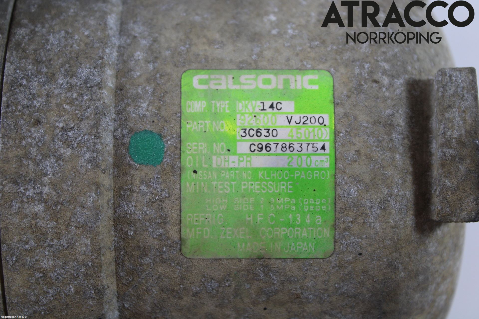 Nissan NAVARA 98-05 Varme Ac Kompressor