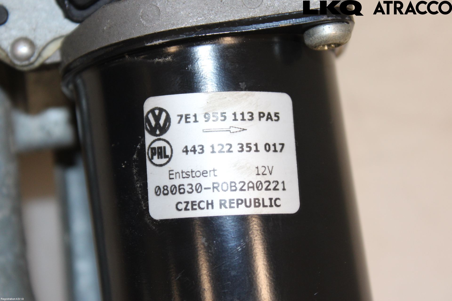 Volkswagen VW TRANSP/CARAVELLE (T5) 04-15 Viskeroverføring Frontrute