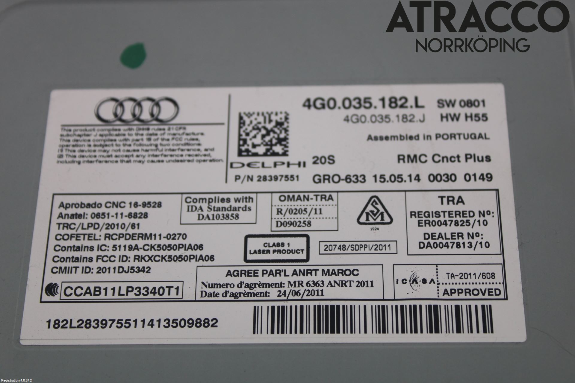 Audi A6 ALLROAD 12-18 Stereo Radio Med Cd