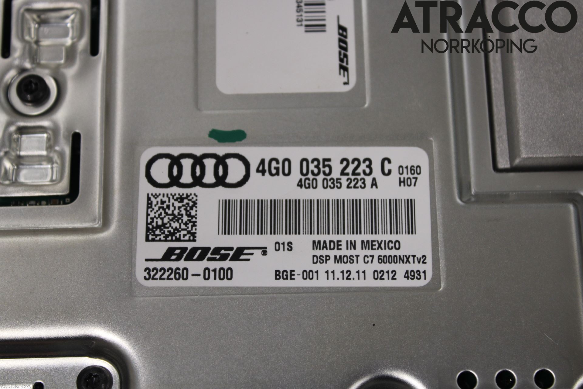 Audi A7/S7 4G 11-17 Stereo Forsterker