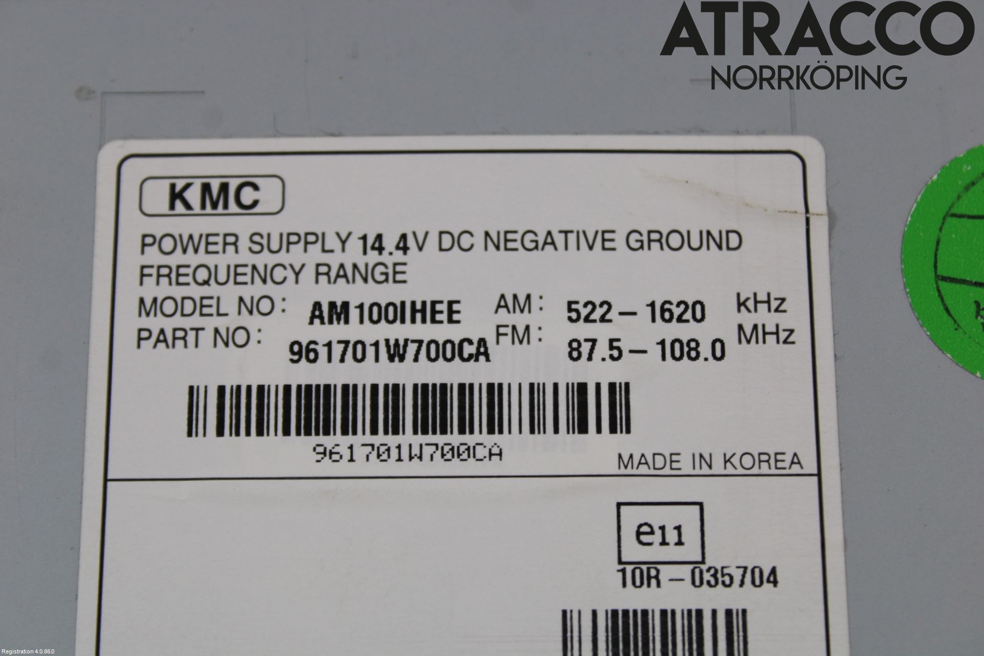 Kia RIO 12-16 Stereo Radio Med Cd