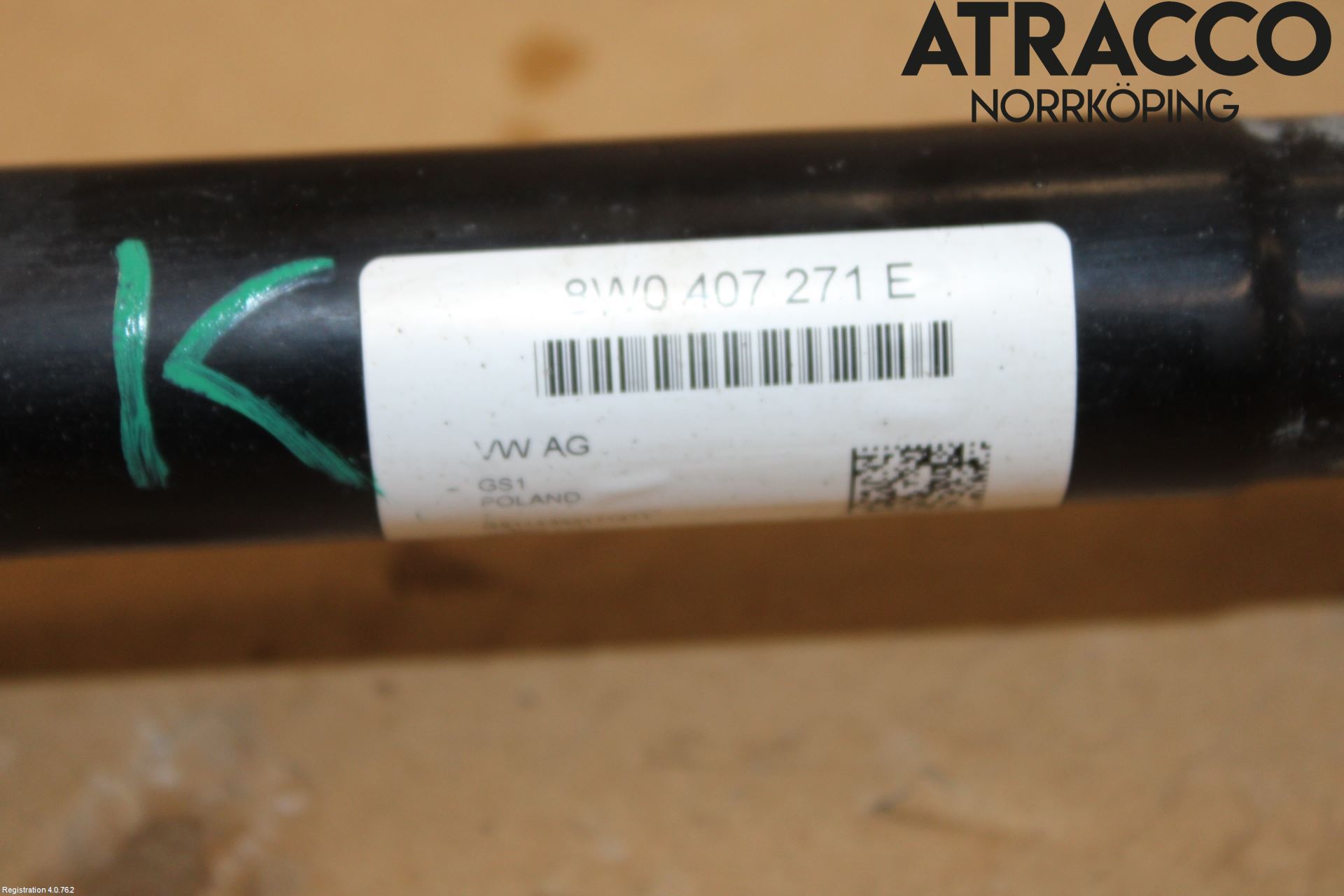 Audi A4/S4 B9 16-19 Drivaksel Foran Kompl Venstre