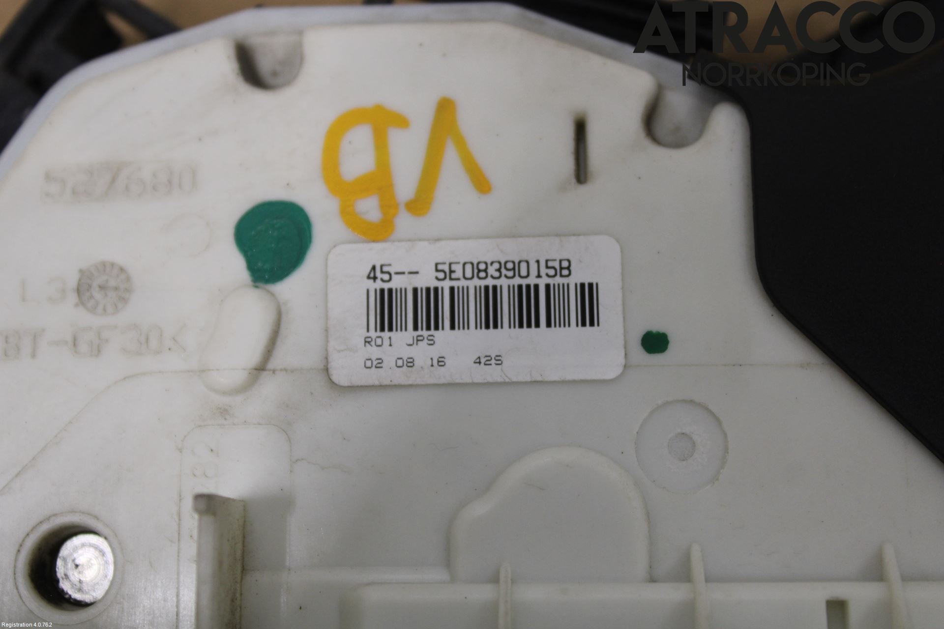 Volkswagen VW PASSAT 15-19 Dørlås - Låsekasse