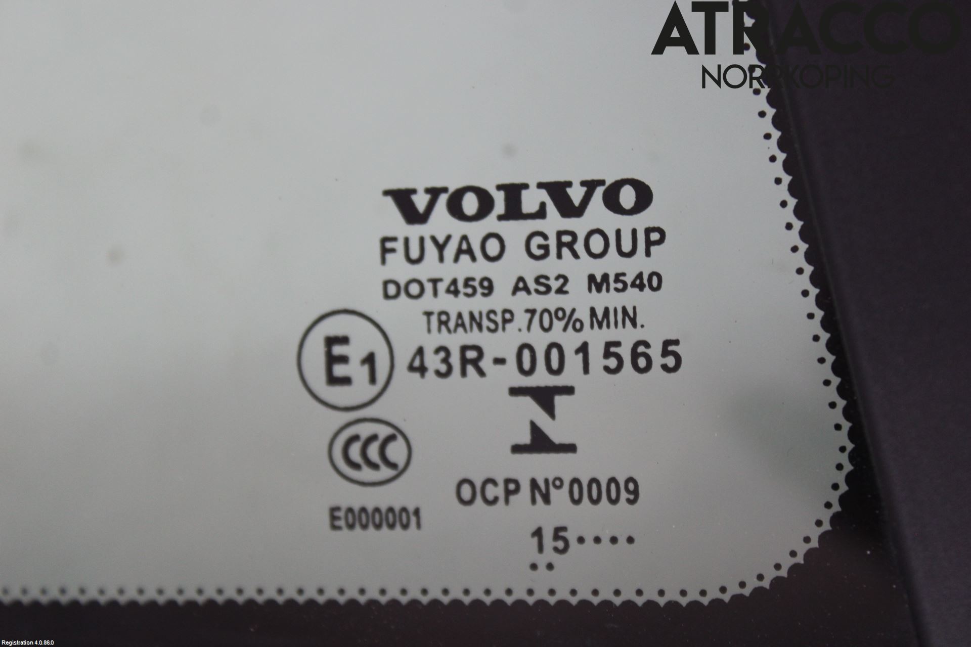 Volvo V60 14-18 Dørrute Bak Høyre Trekant 4D