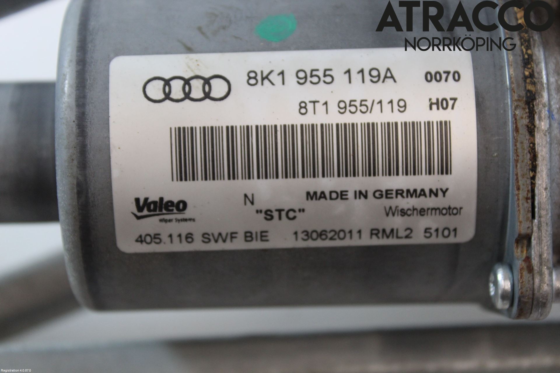 Audi A4/S4 08-11 Viskeroverføring Frontrute