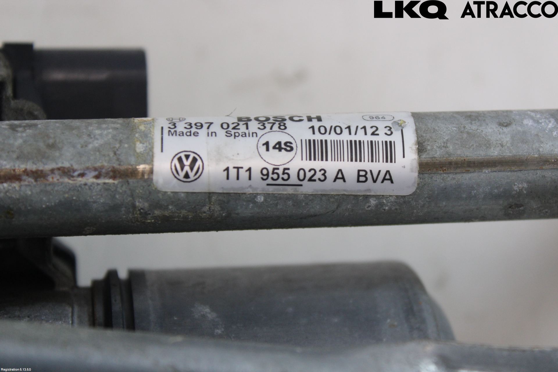 Volkswagen VW TOURAN 10-15 Viskeroverføring Frontrute