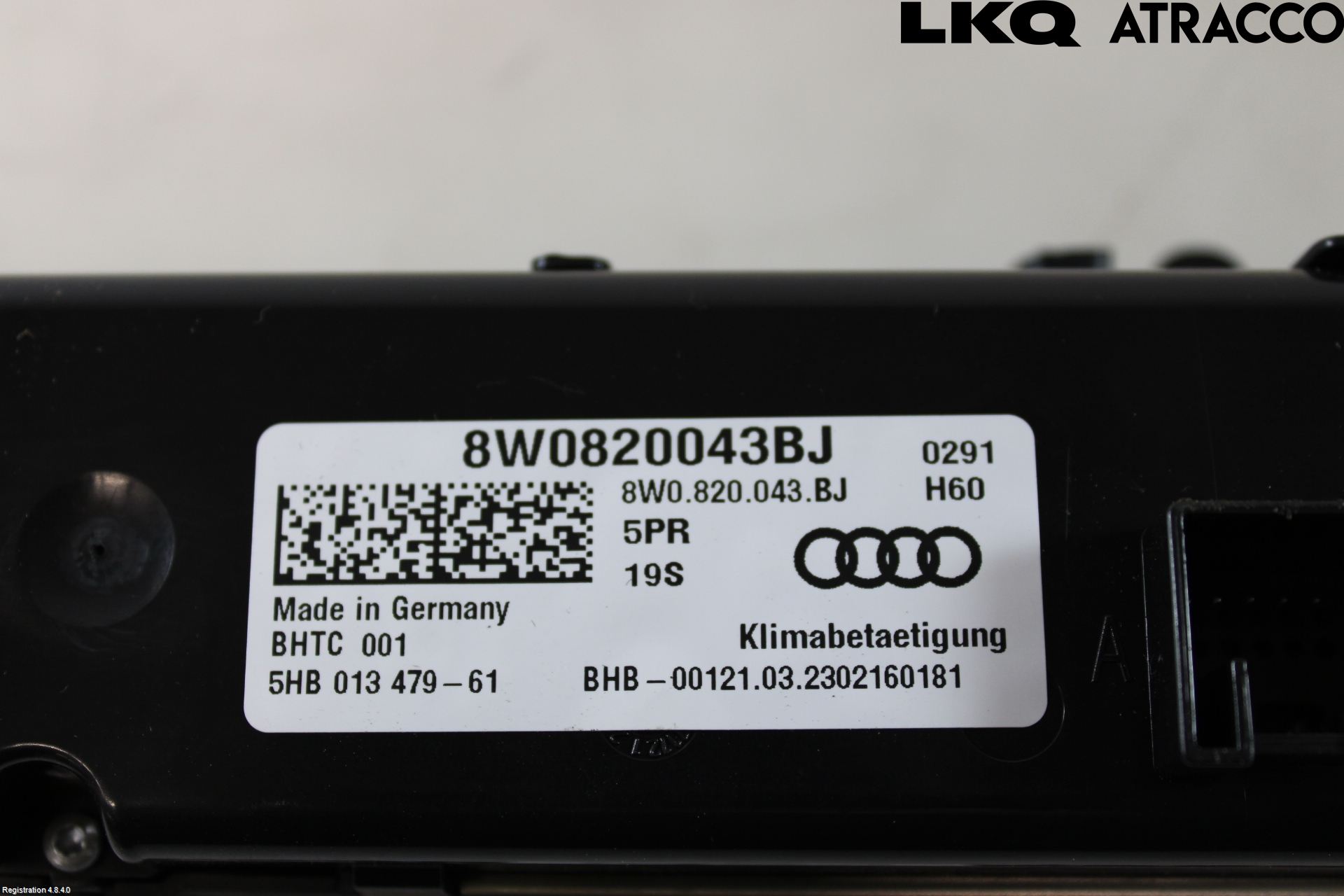 Audi A4/S4 B9 20- Varmeapparat Panel(Regulering)