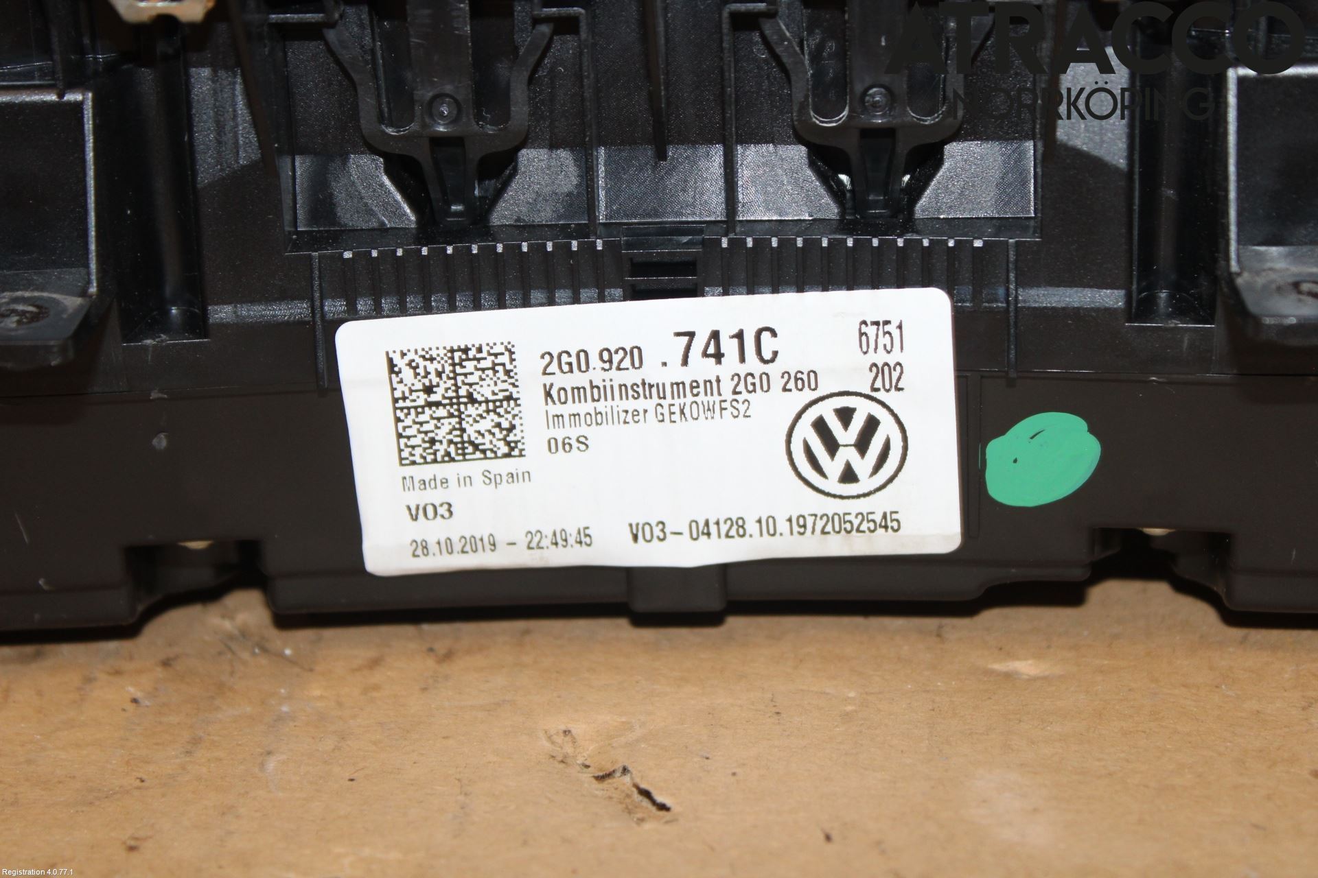 Volkswagen VW T-CROSS 19- Instr Kombinert