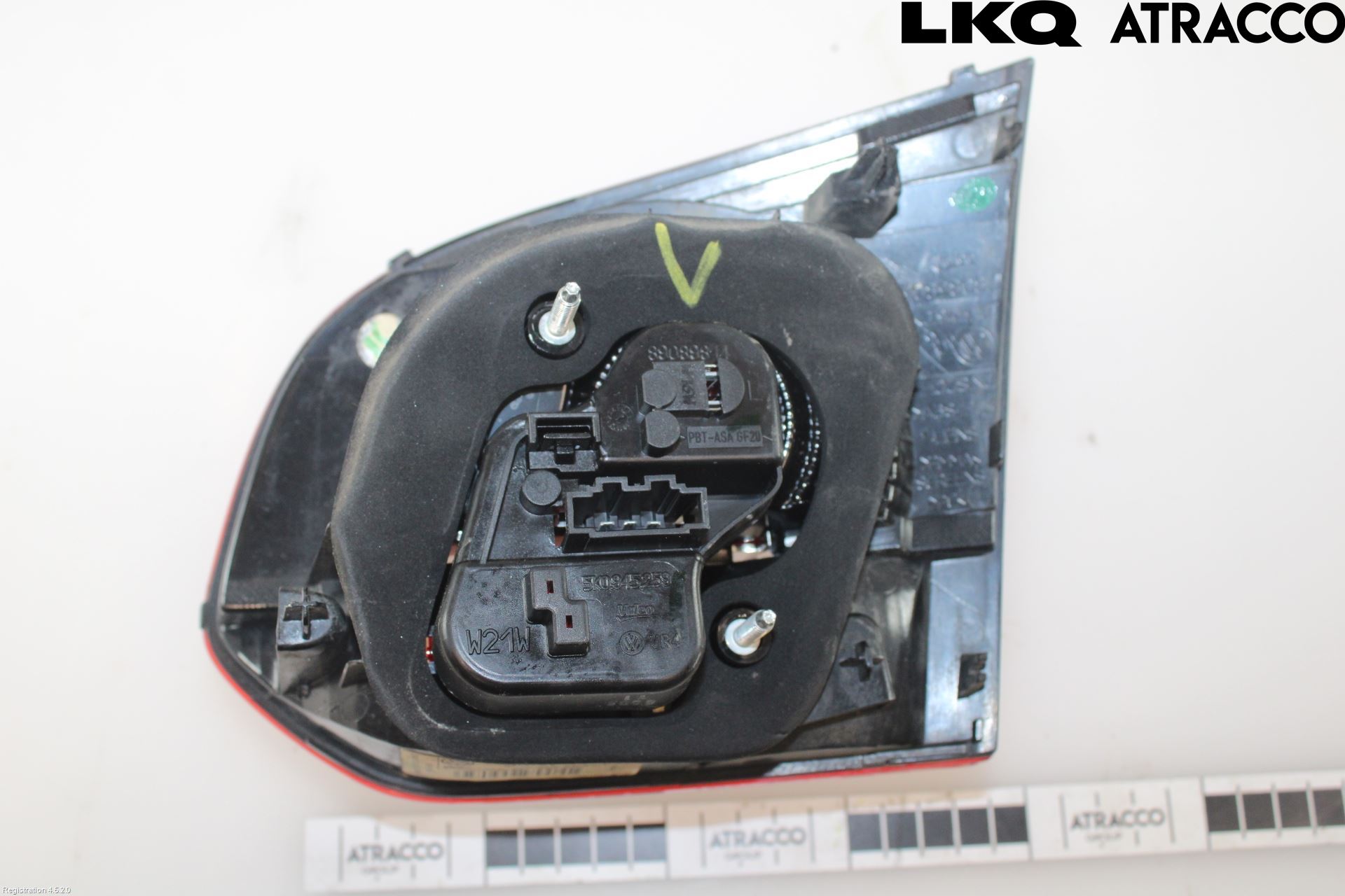 Volkswagen VW GOLF VI 09-13 Baklykt Venstre  På Luke(Indre
