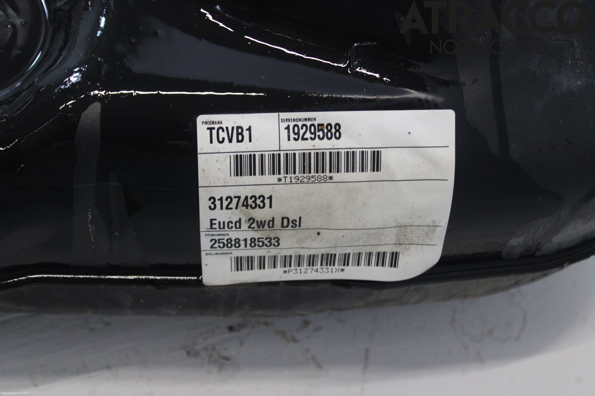 Volvo S80 07-13 Drivstofftank Diesel