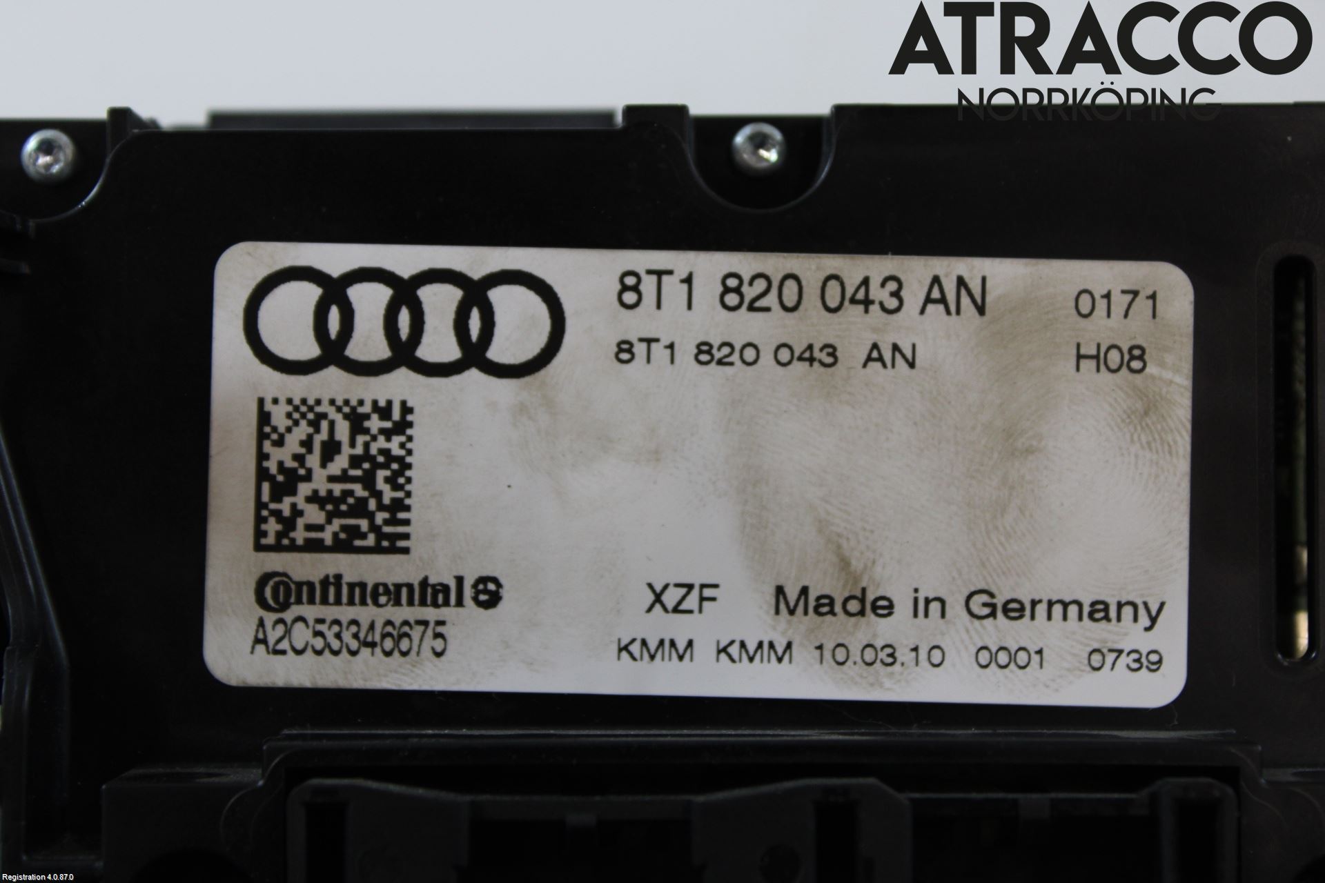 Audi A5 07-16 Varmeapparat Panel(Regulering)