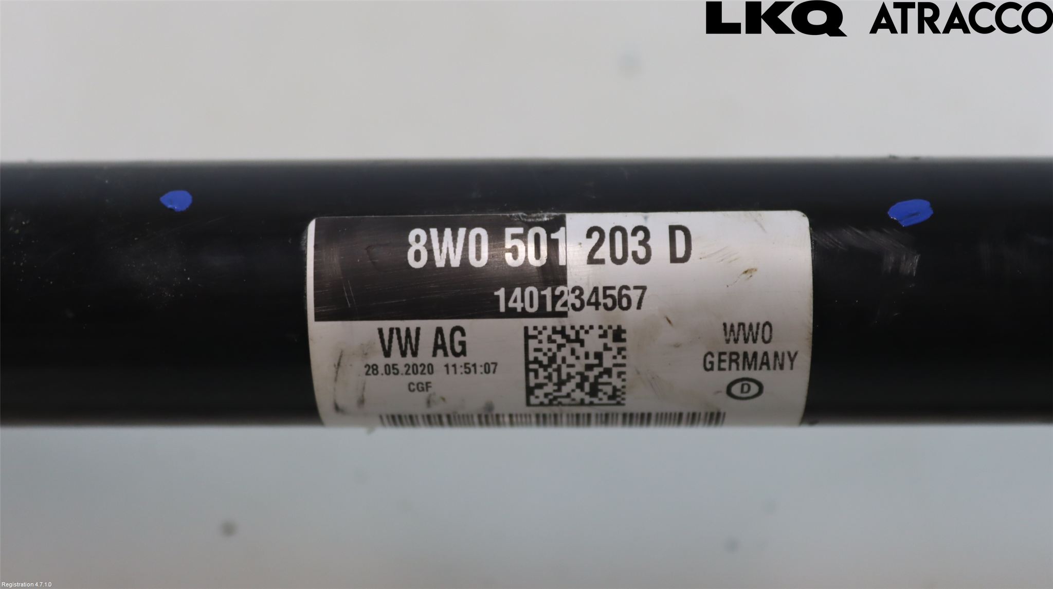 Audi A4/S4 B9 20- Drivaksel Bak Kompl Venstre