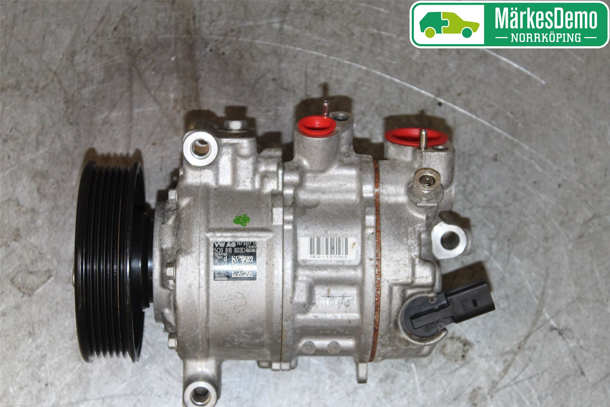 Volkswagen VW GOLF / E-GOLF VII 13-20 Varme Ac Kompressor