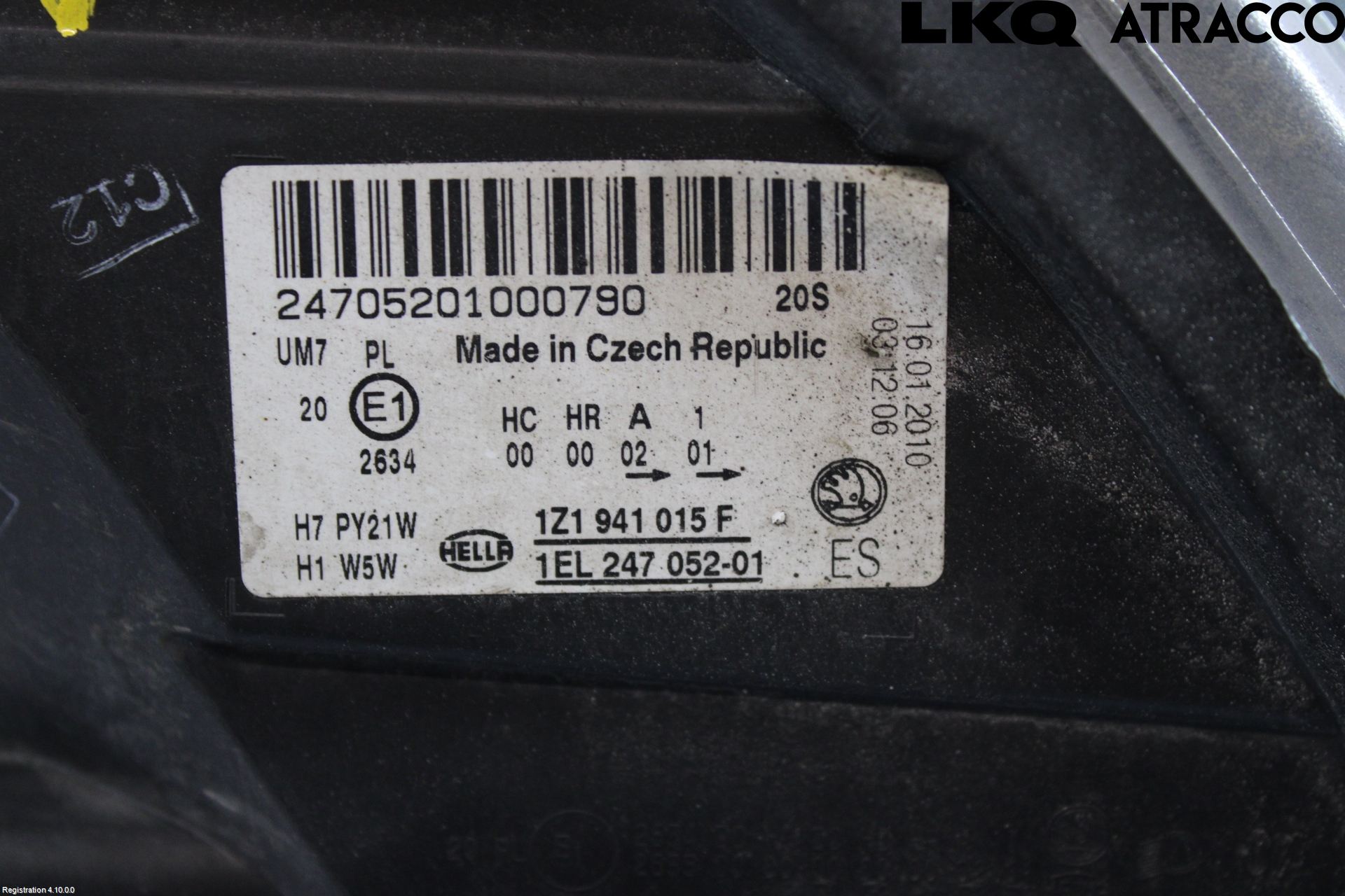 Skoda OCTAVIA (1Z) 05-13 Frontlykt Venstre