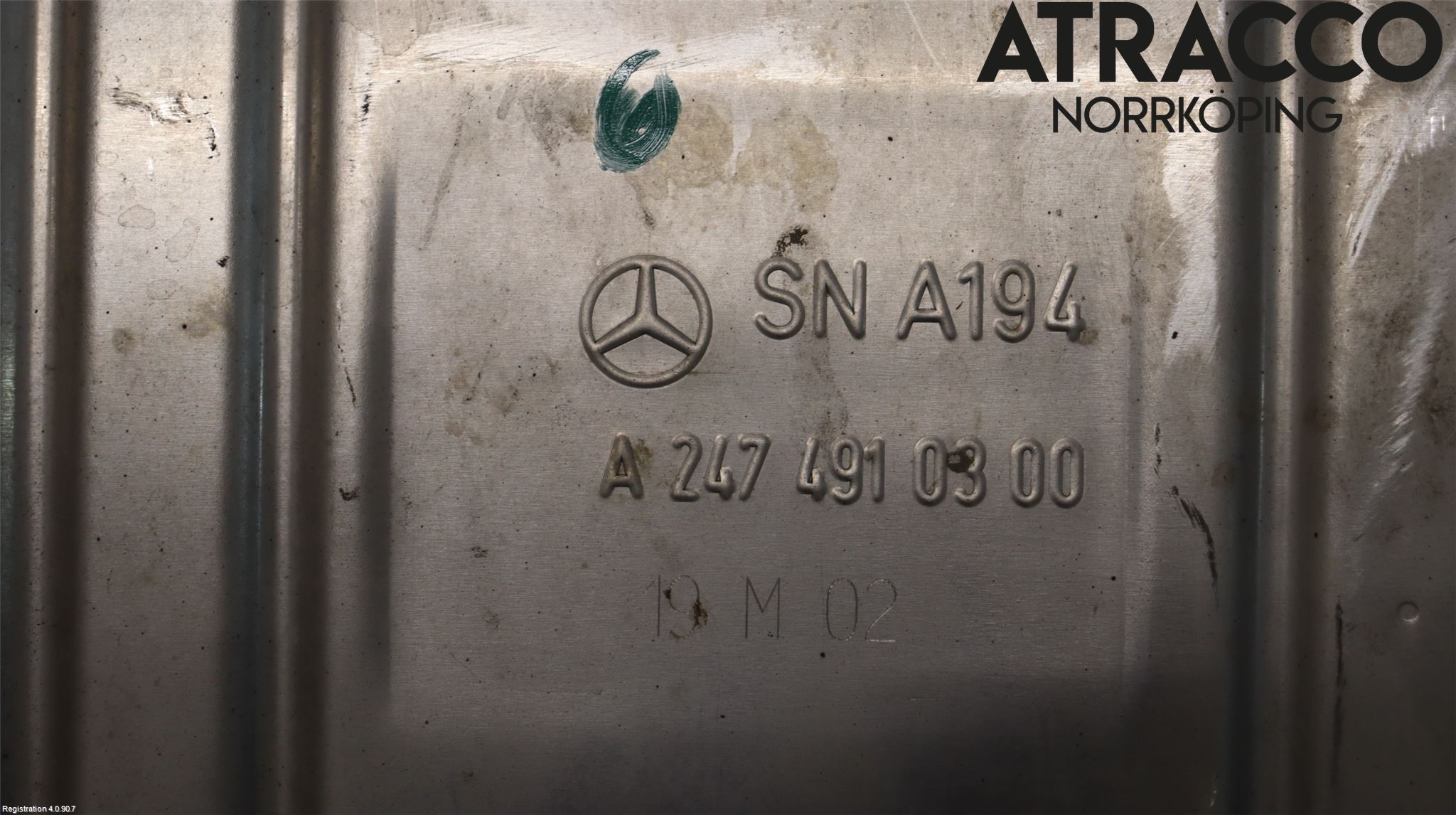 Mercedes-Benz MB A-KLASS (W177) 18- Eksos Bakre Potte