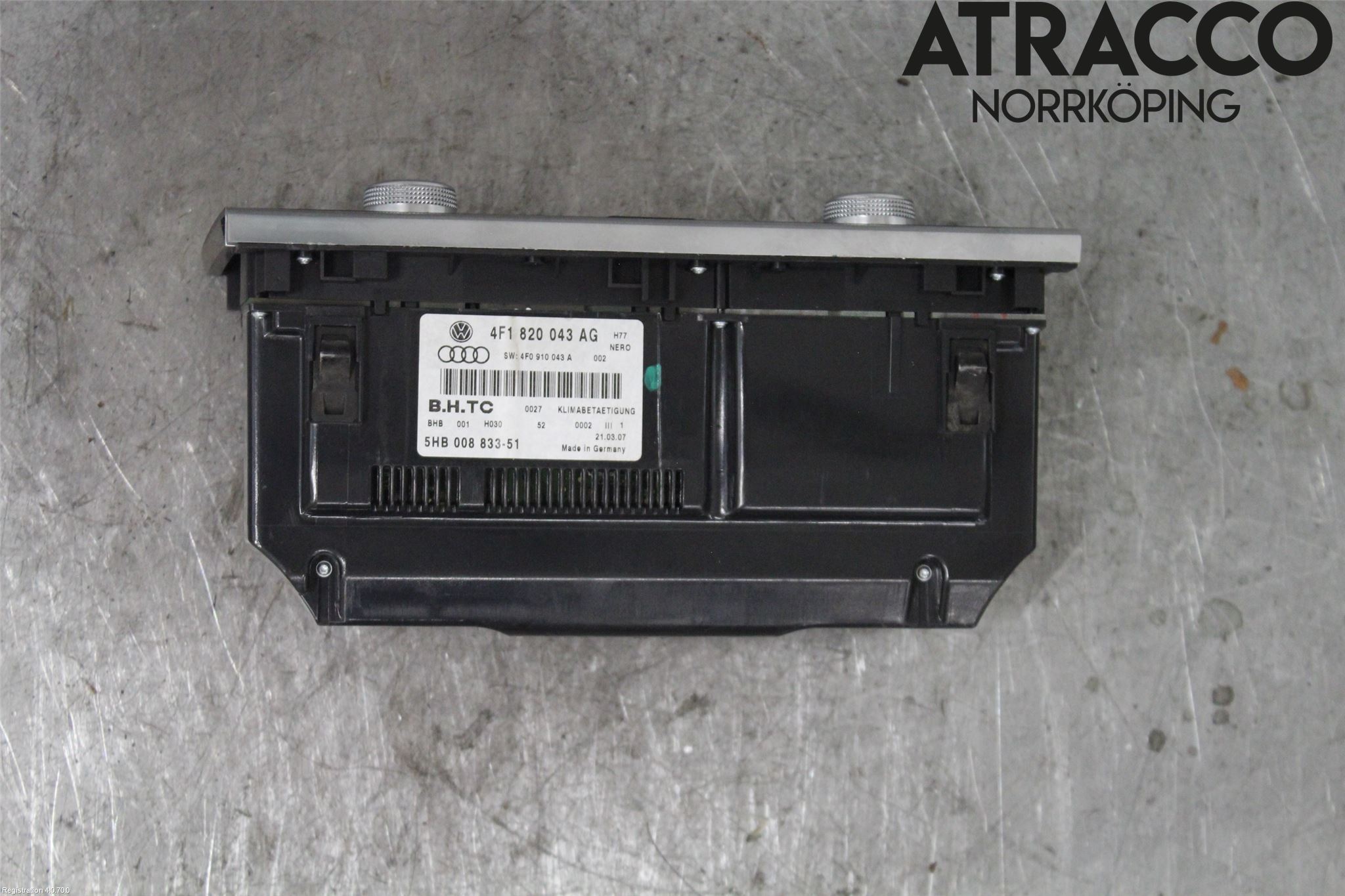 Audi A6/S6     05-11 Varmeapparat Panel(Regulering)