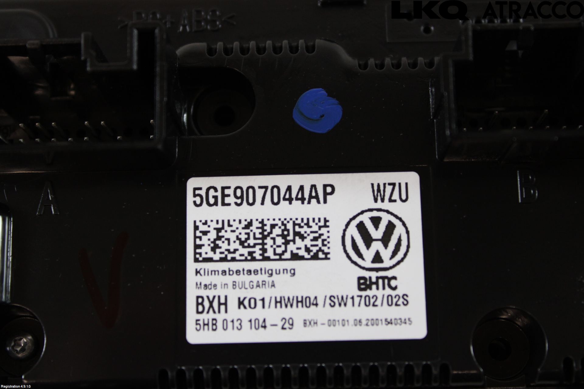 Volkswagen VW GOLF / E-GOLF VII 13-20 Varmeapparat Panel(Regulering)