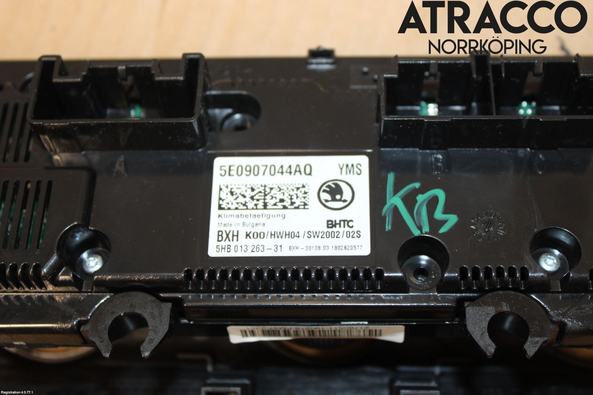 Skoda OCTAVIA (5E) 13-20 Varmeapparat Panel(Regulering)