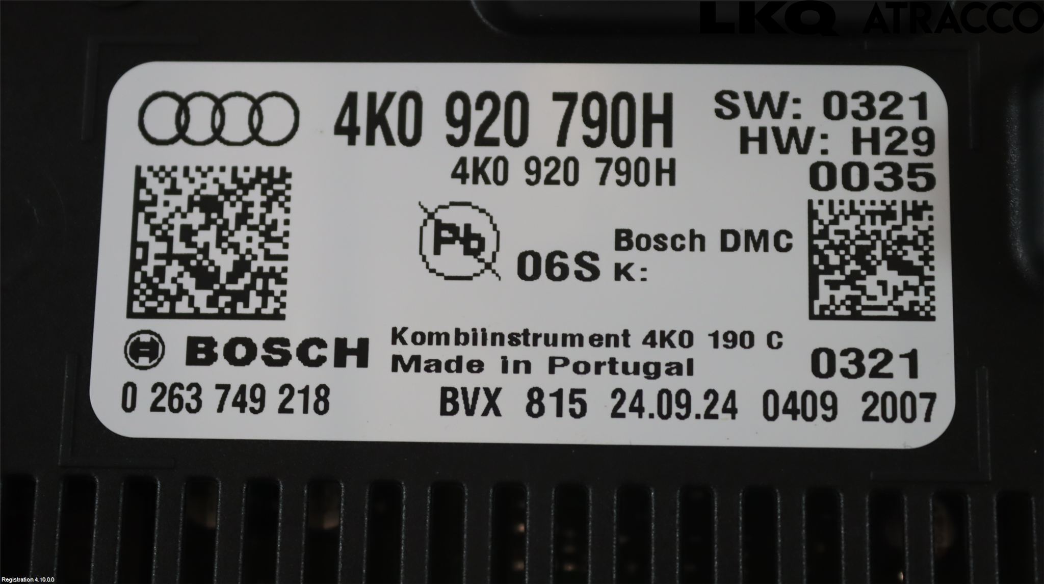 Audi A6 F2/C8 19- Instr Kombinert