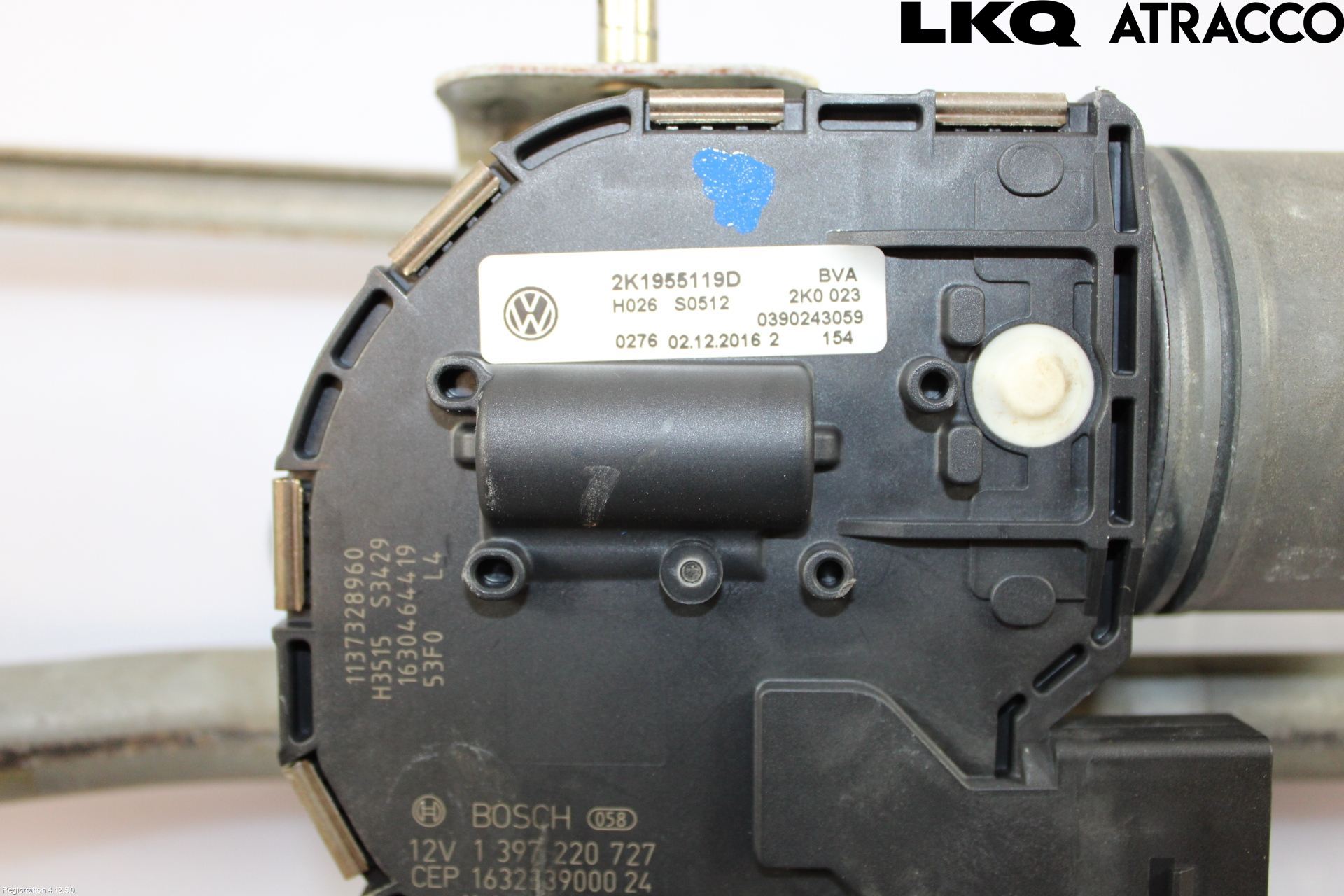 Volkswagen VW CADDY 16-20 Viskeroverføring Frontrute
