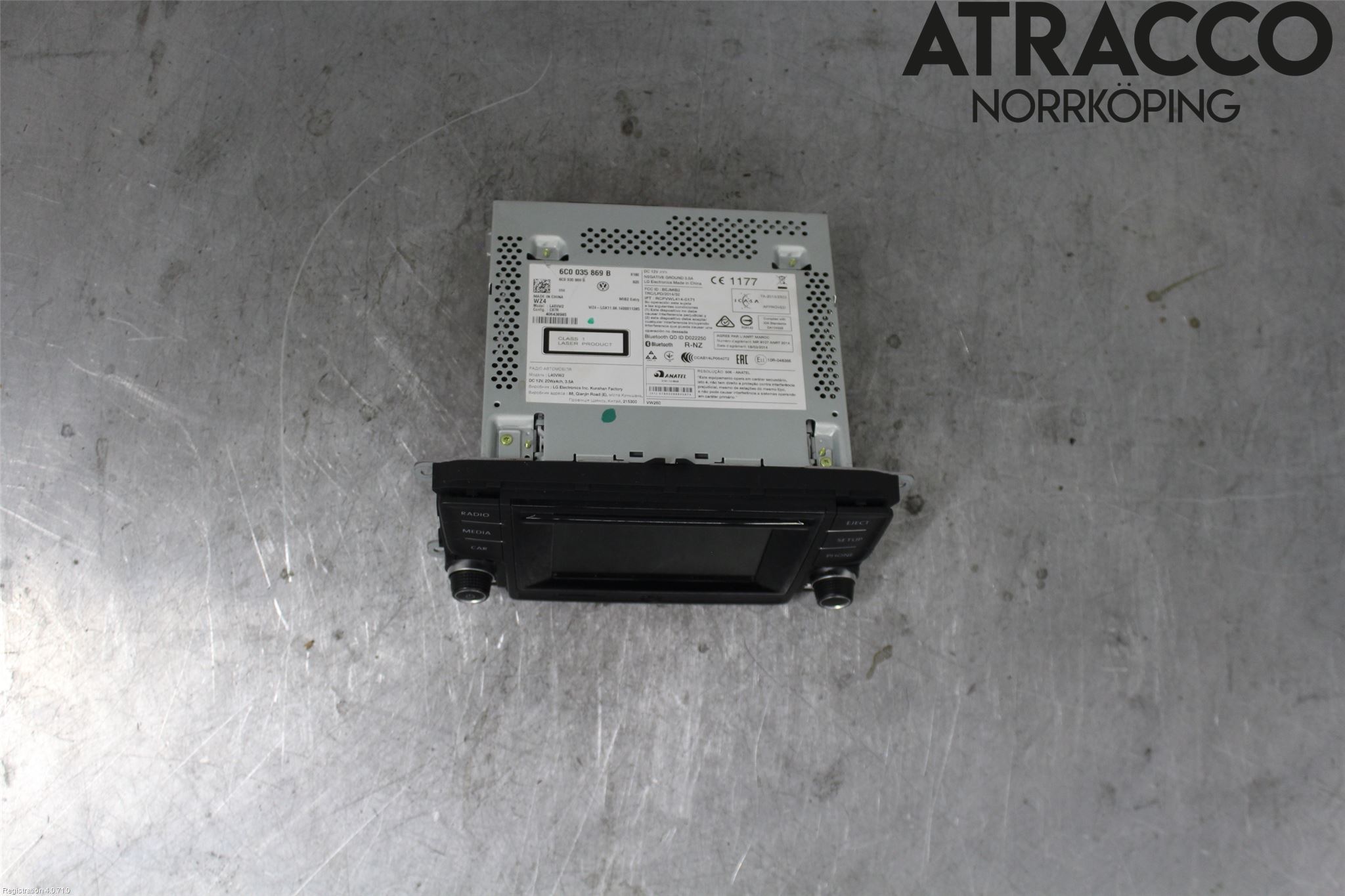 Volkswagen VW POLO 10-17 Stereo Radio Med Cd
