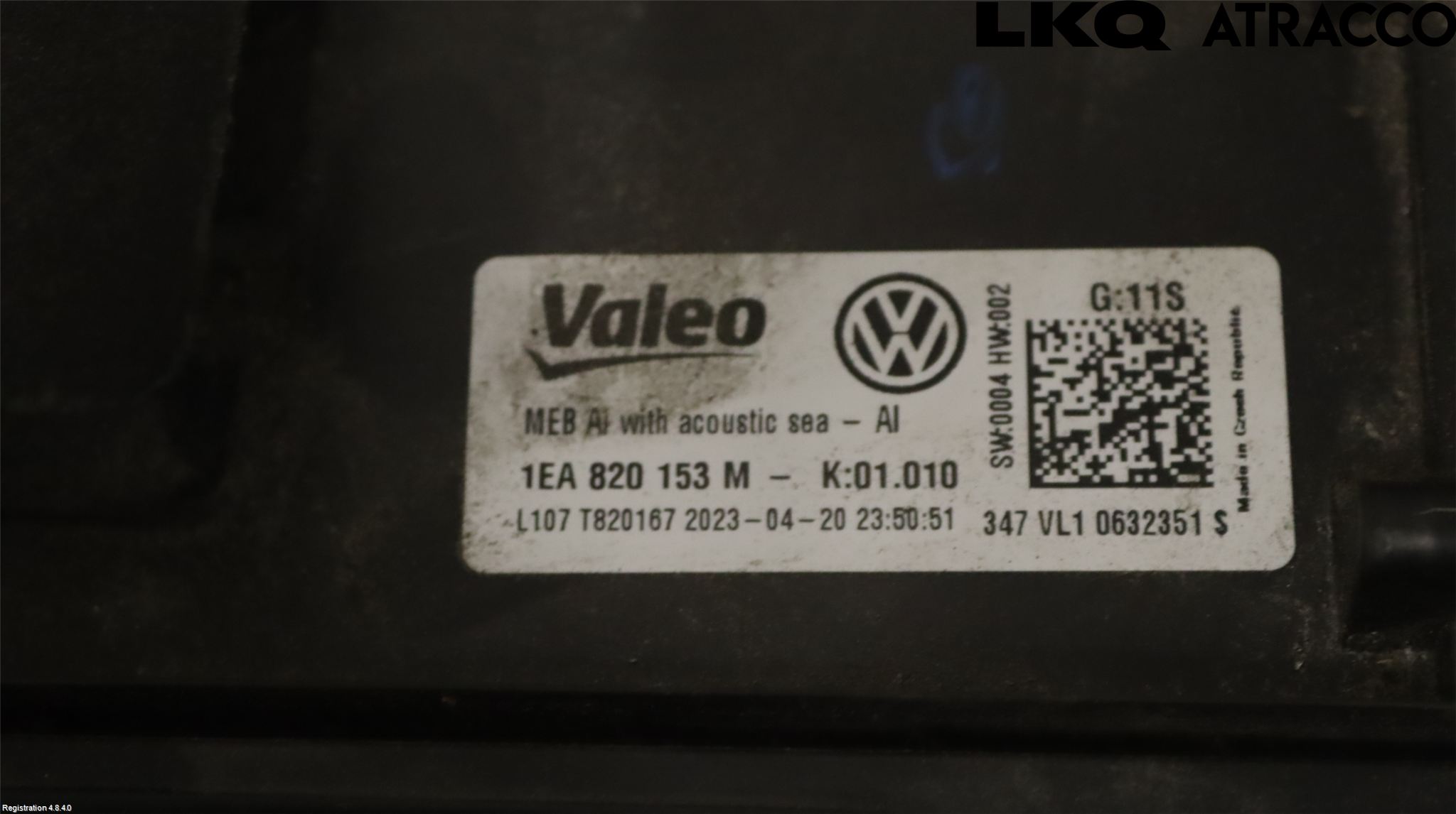 Skoda ENYAQ iV 21- Varmeapparat Register Komplett