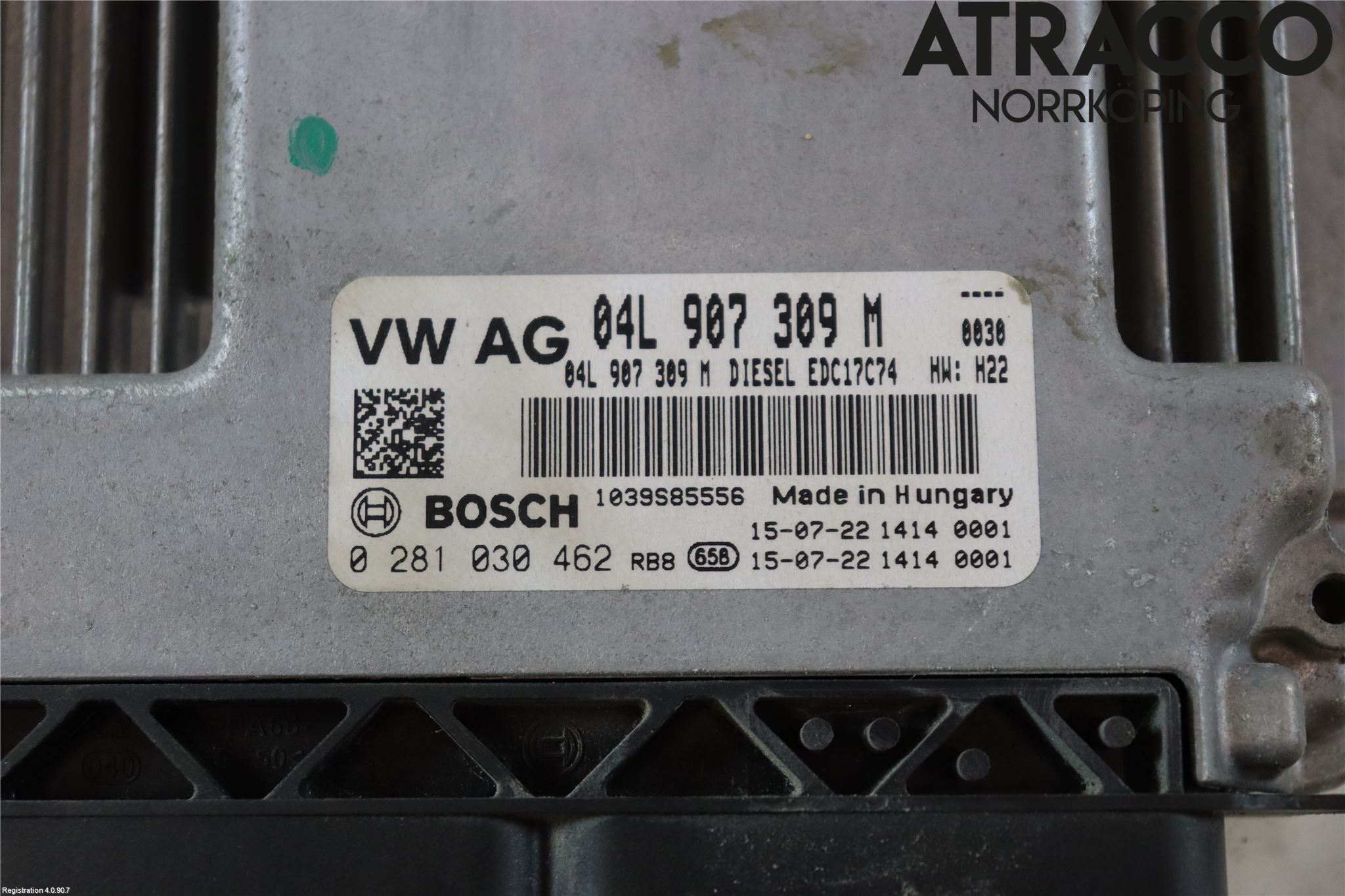 Volkswagen VW PASSAT 15-19 Styreenhet Dieselpumpe