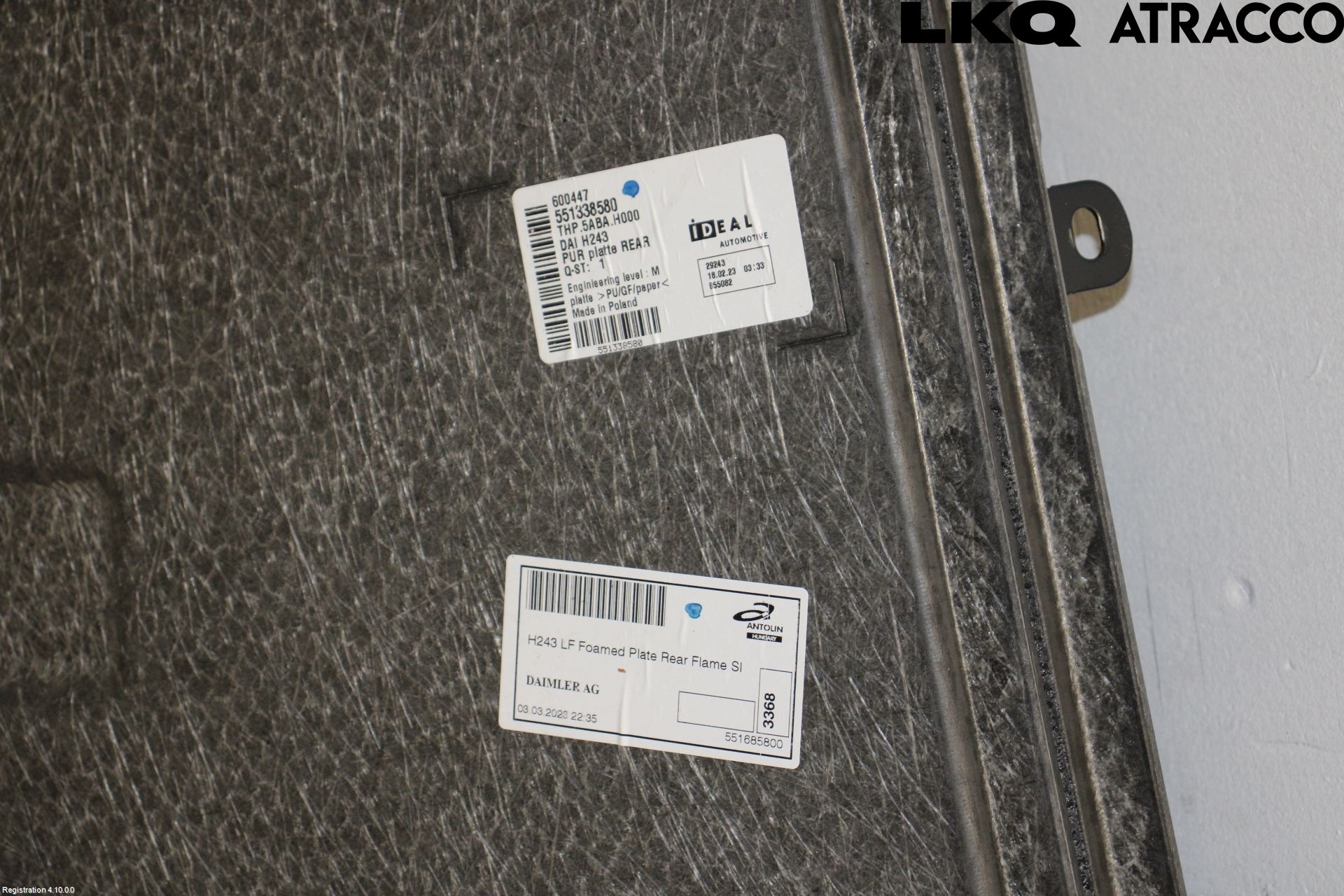 Mercedes-Benz MB EQA (H243) 21- Bakluke Bun (Utgår 5023)