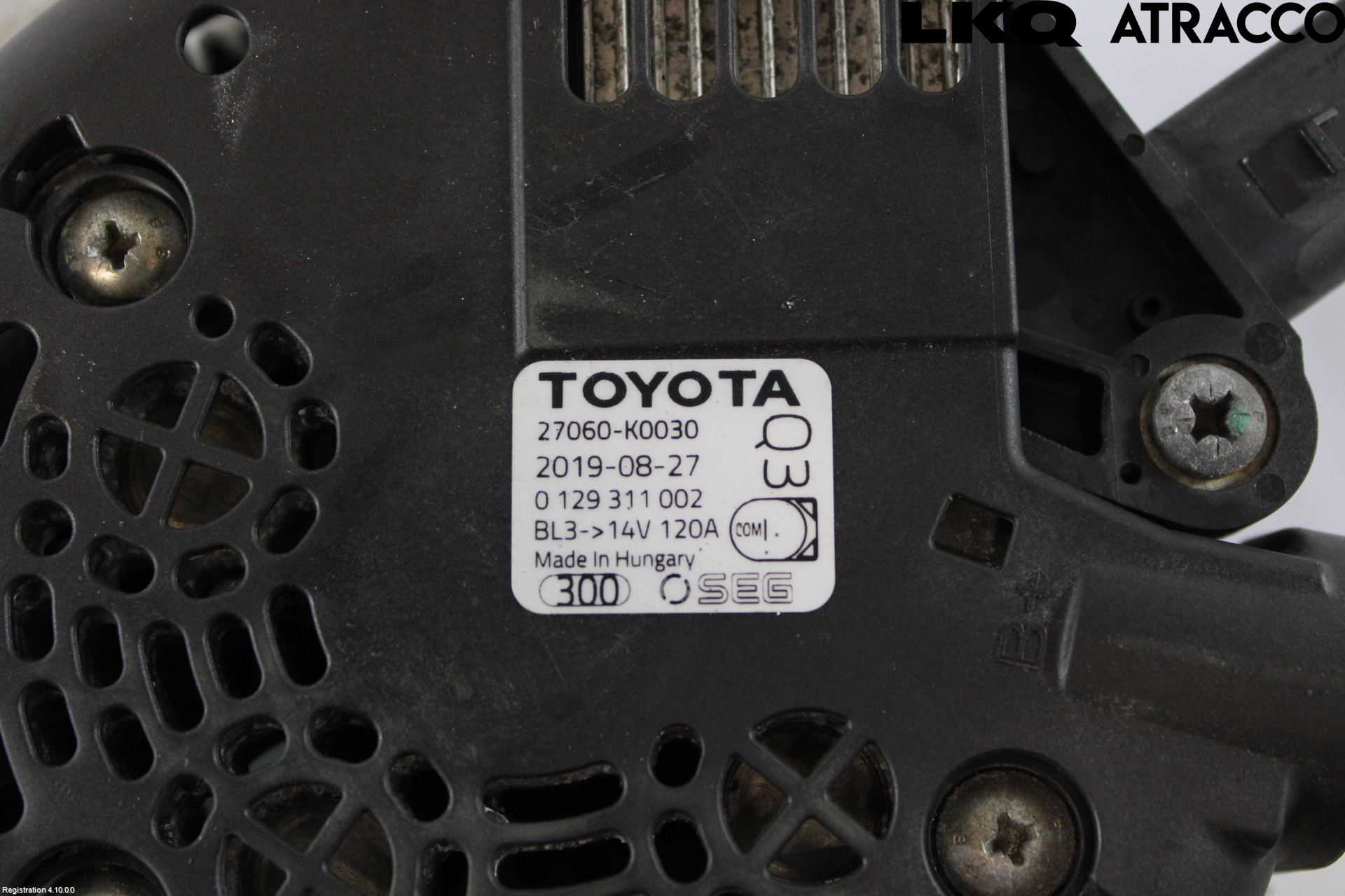 Toyota YARIS XP21 20- Dynamo