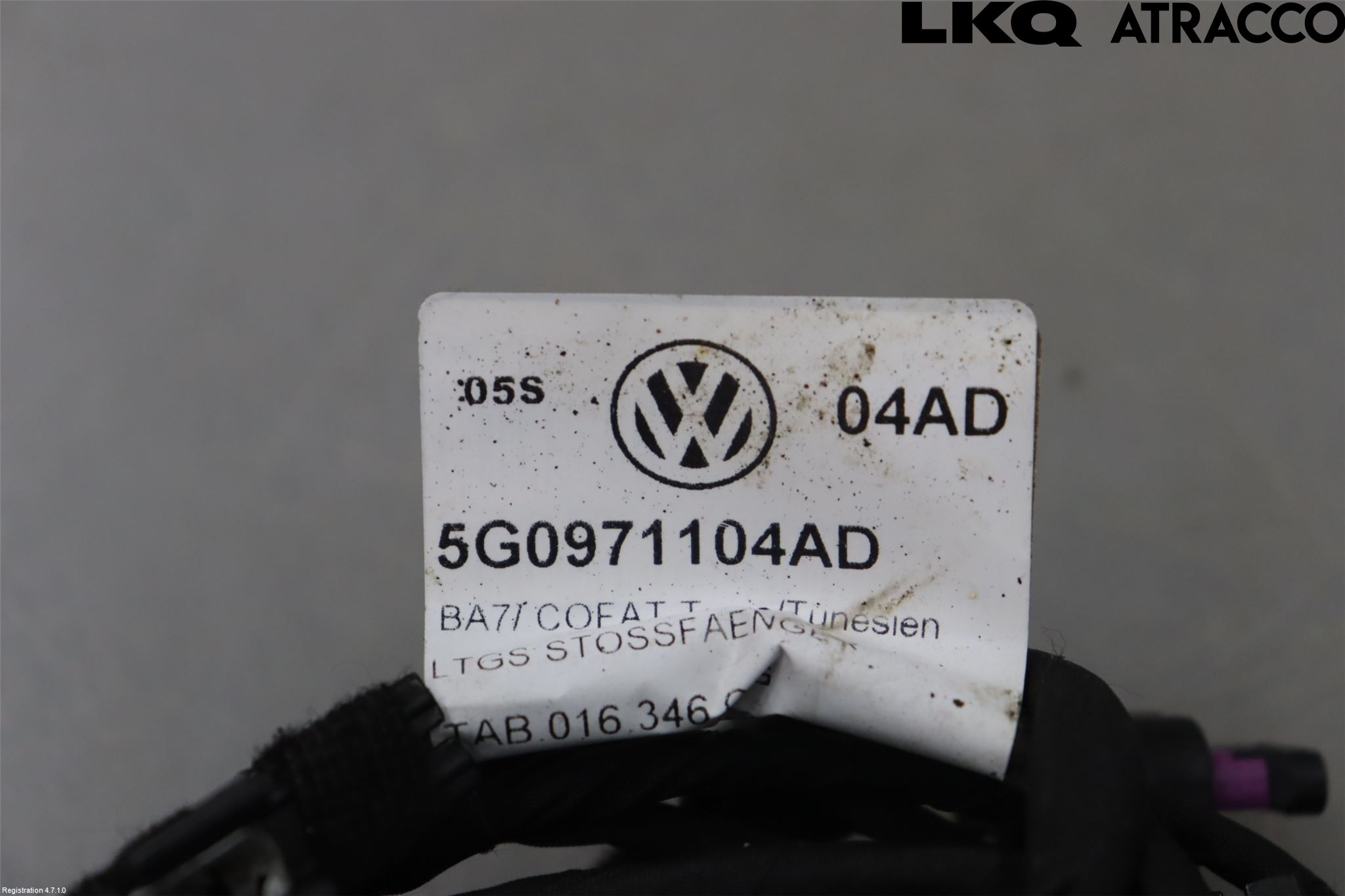Volkswagen VW GOLF / E-GOLF VII 13-20 Sensor Ryggesensor