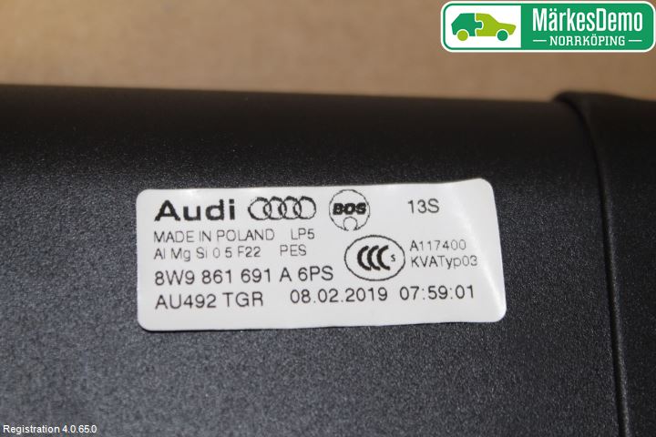 Audi A4/S4 B9 16-19 Innr Lastenett
