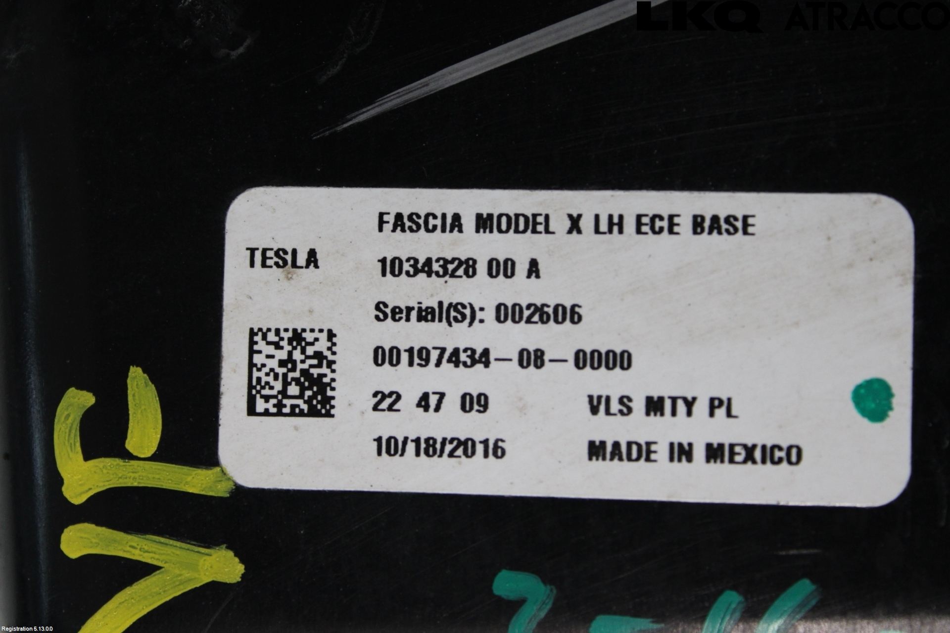Tesla MODEL X 16- Parklykt Foran Venstre