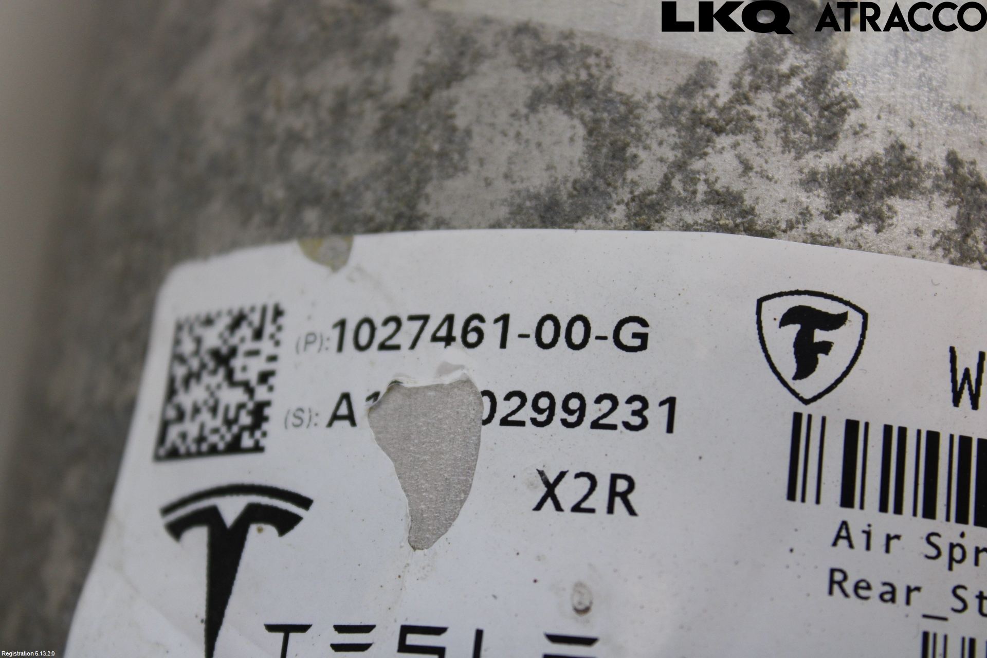 Tesla MODEL X 16- Nivåreg Belg - Luftpute