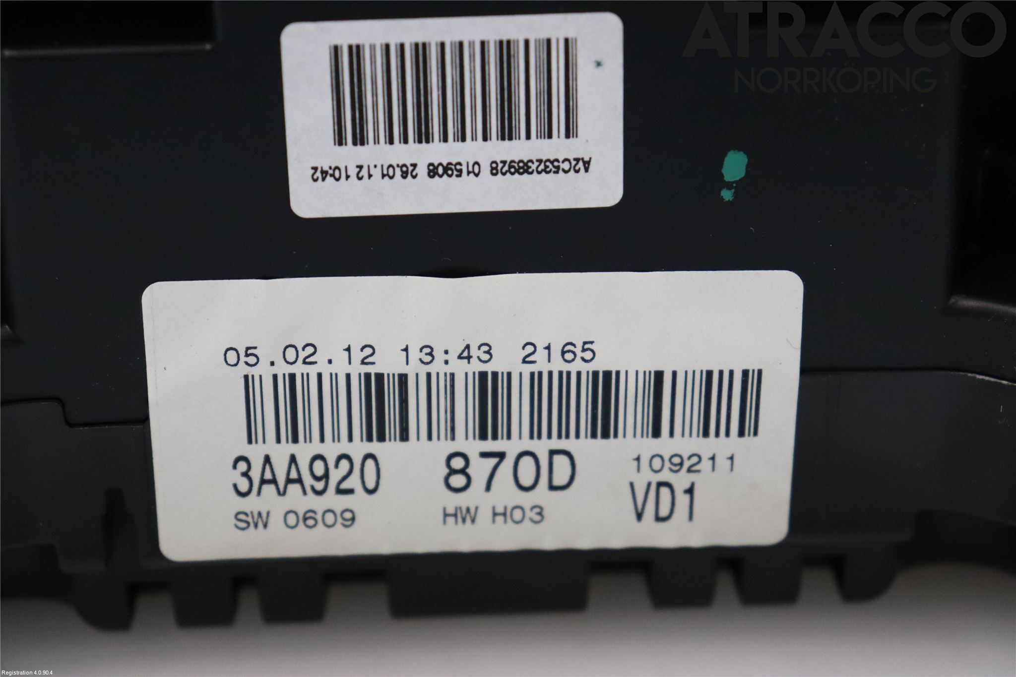 Volkswagen VW PASSAT 11-14 Instr Kombinert
