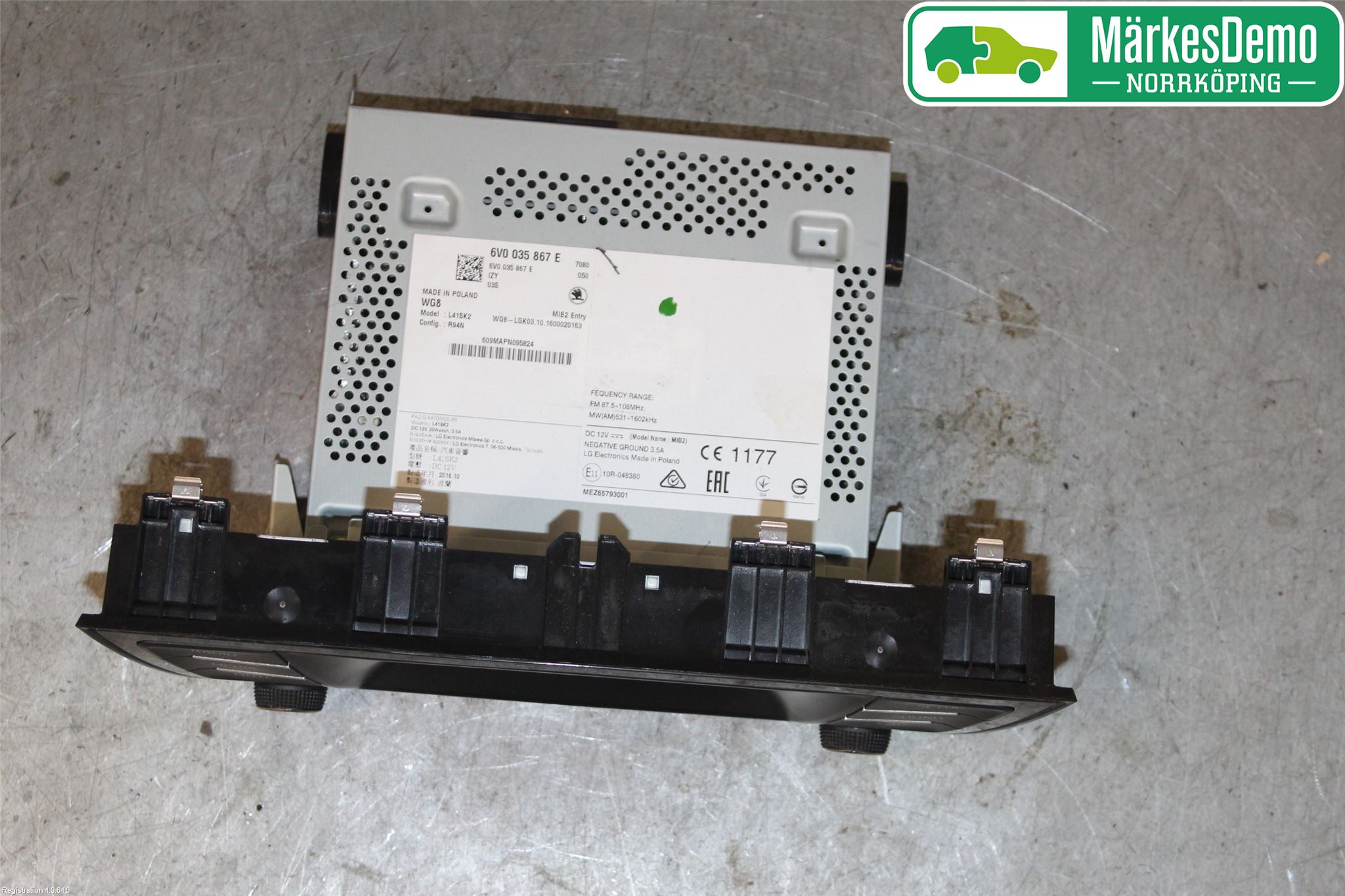 Skoda FABIA 15-21 Stereo Radio Med Cd