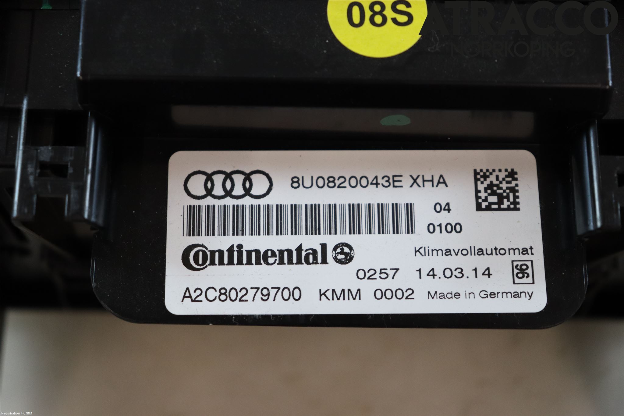 Audi Q3 8U 12-18 Varmeapparat Panel(Regulering)