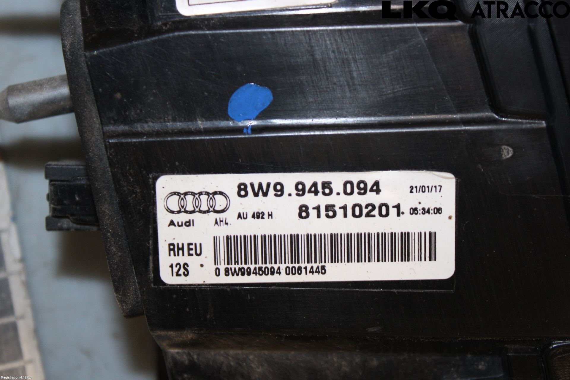 Audi A4/S4 B9 16-19 Baklykt Høyre  På Luke(Indre)