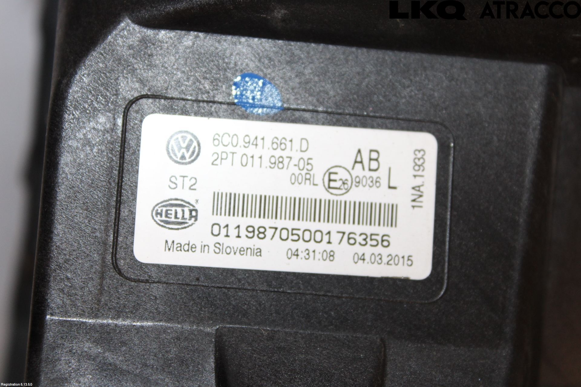 Volkswagen VW POLO 10-17 Frontlykt-Kurve-Tåkelys