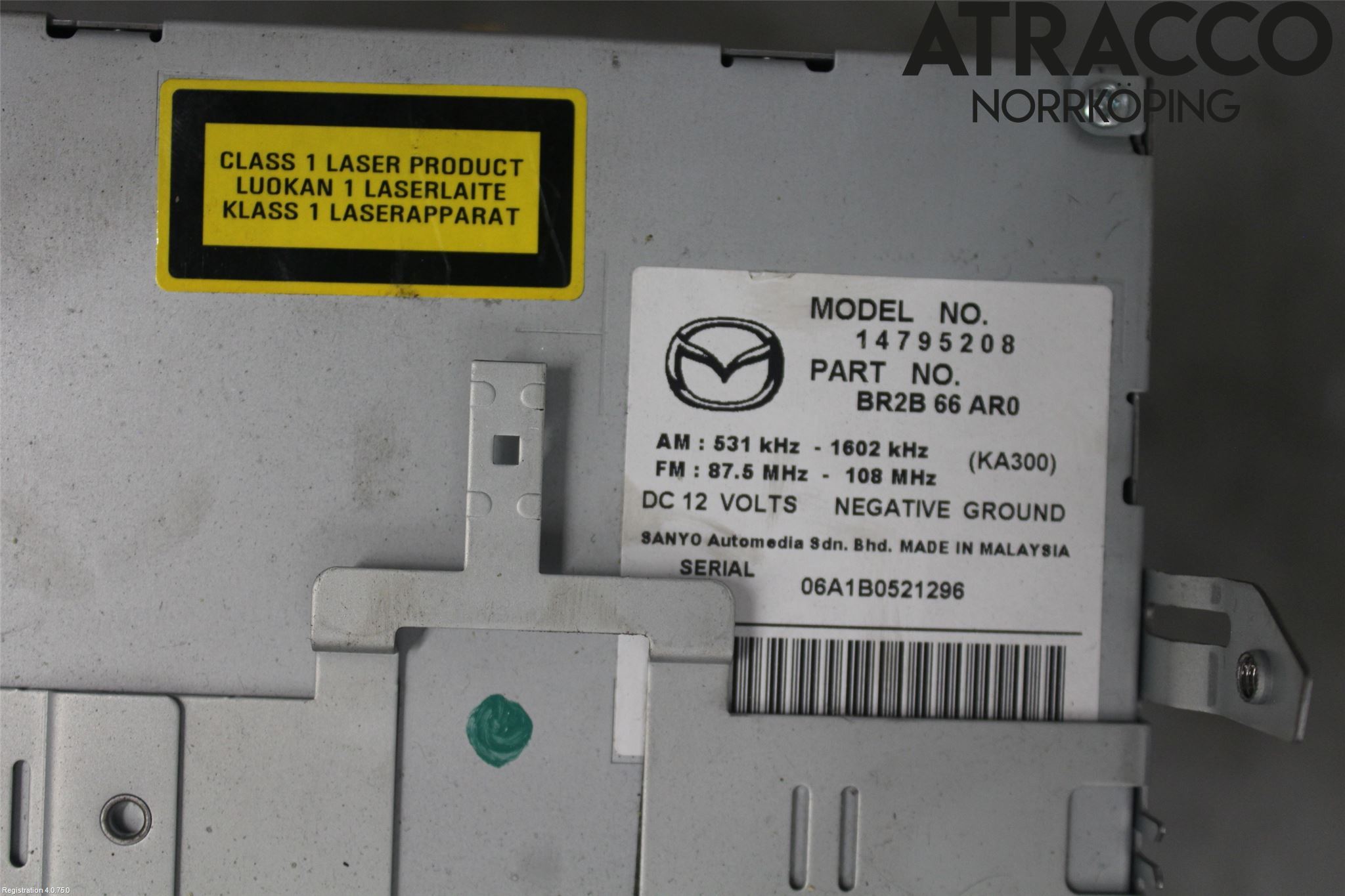 Mazda 3 I 07-08 Stereo Radio Med Cd