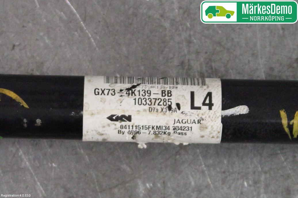 Jaguar XE (X760) 15-24 Drivaksel Bak Kompl Venstre