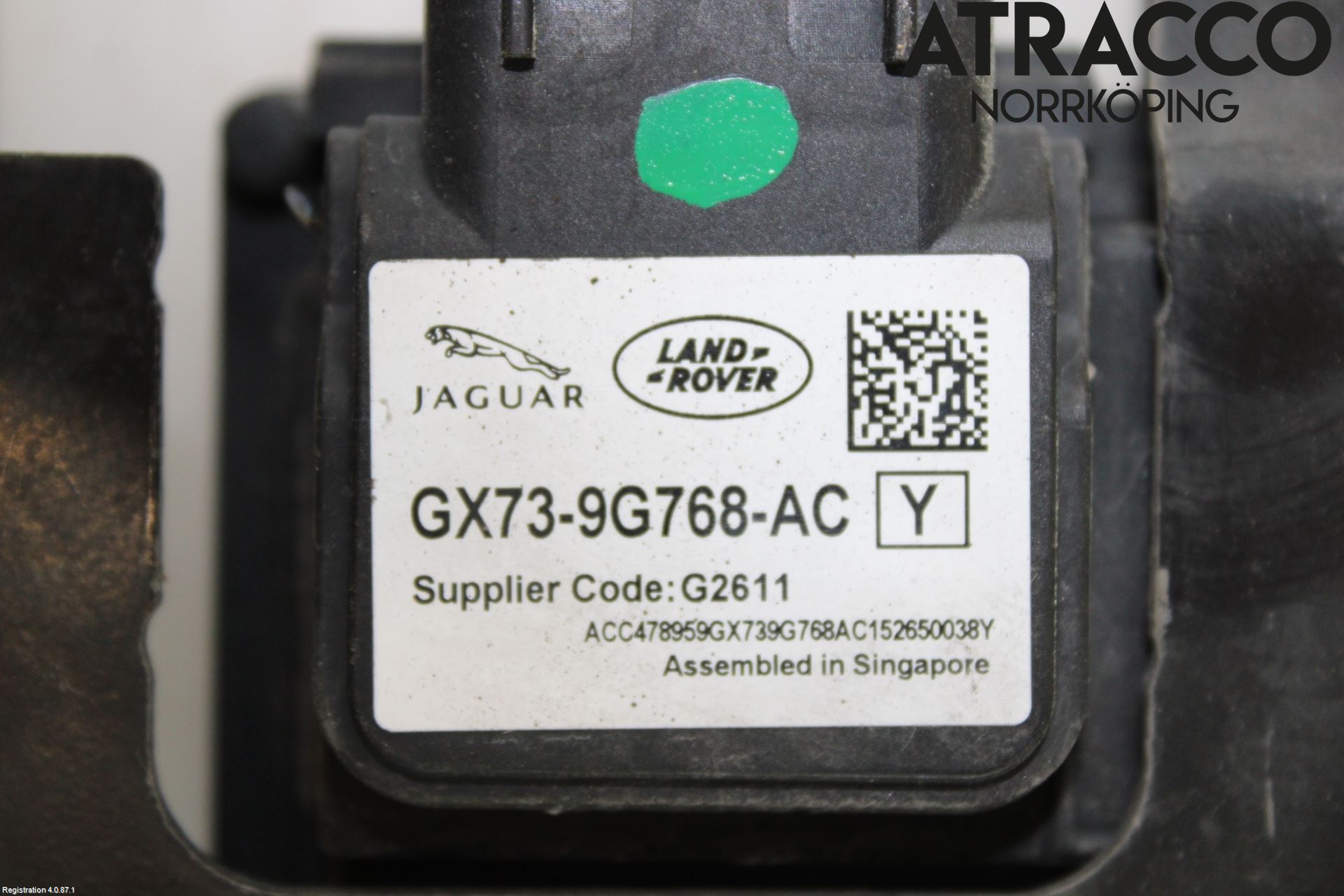 Jaguar XE (X760) 15-24 Sensor Kollisjonsbeskyttelse