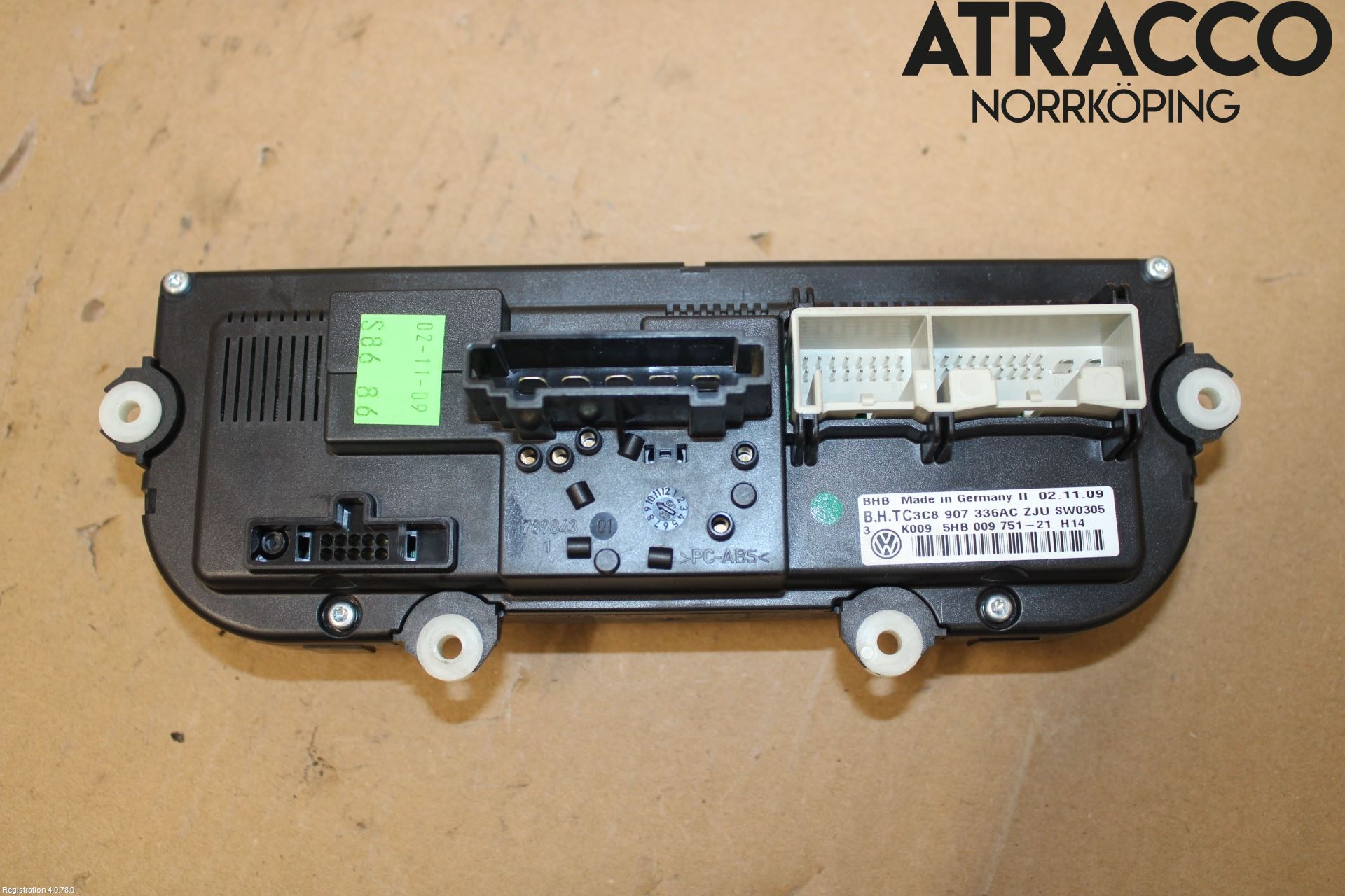 Volkswagen VW GOLF VI 09-13 Varmeapparat Panel(Regulering)