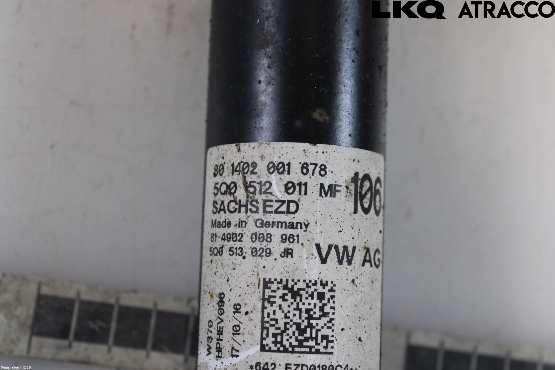 Volkswagen VW GOLF / E-GOLF VII 13-20 Støtdemper Bak