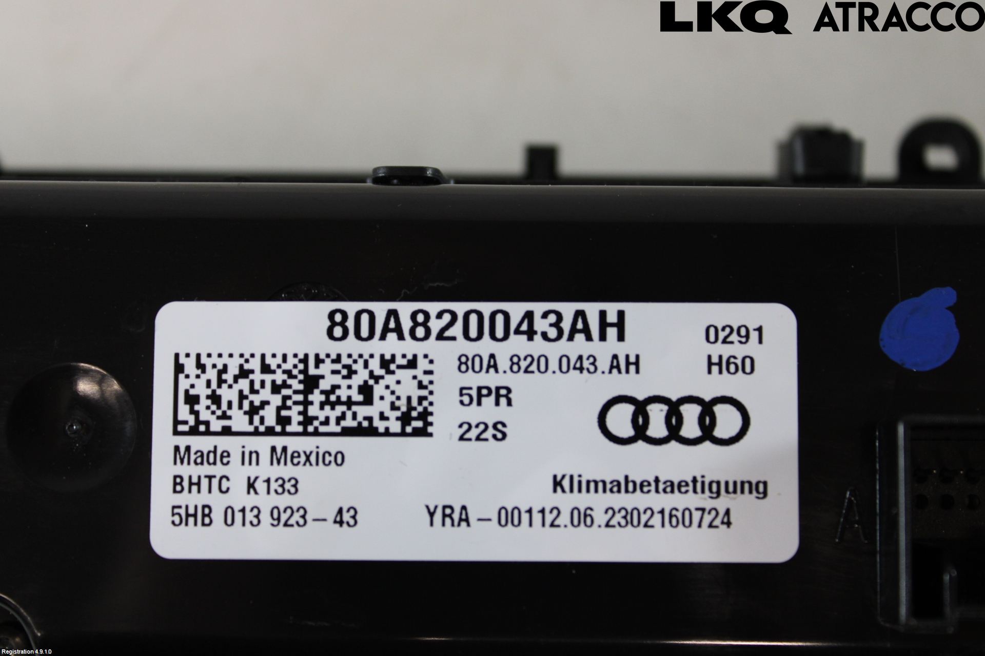 Audi Q5/SQ5 17- Varmeapparat Panel(Regulering)