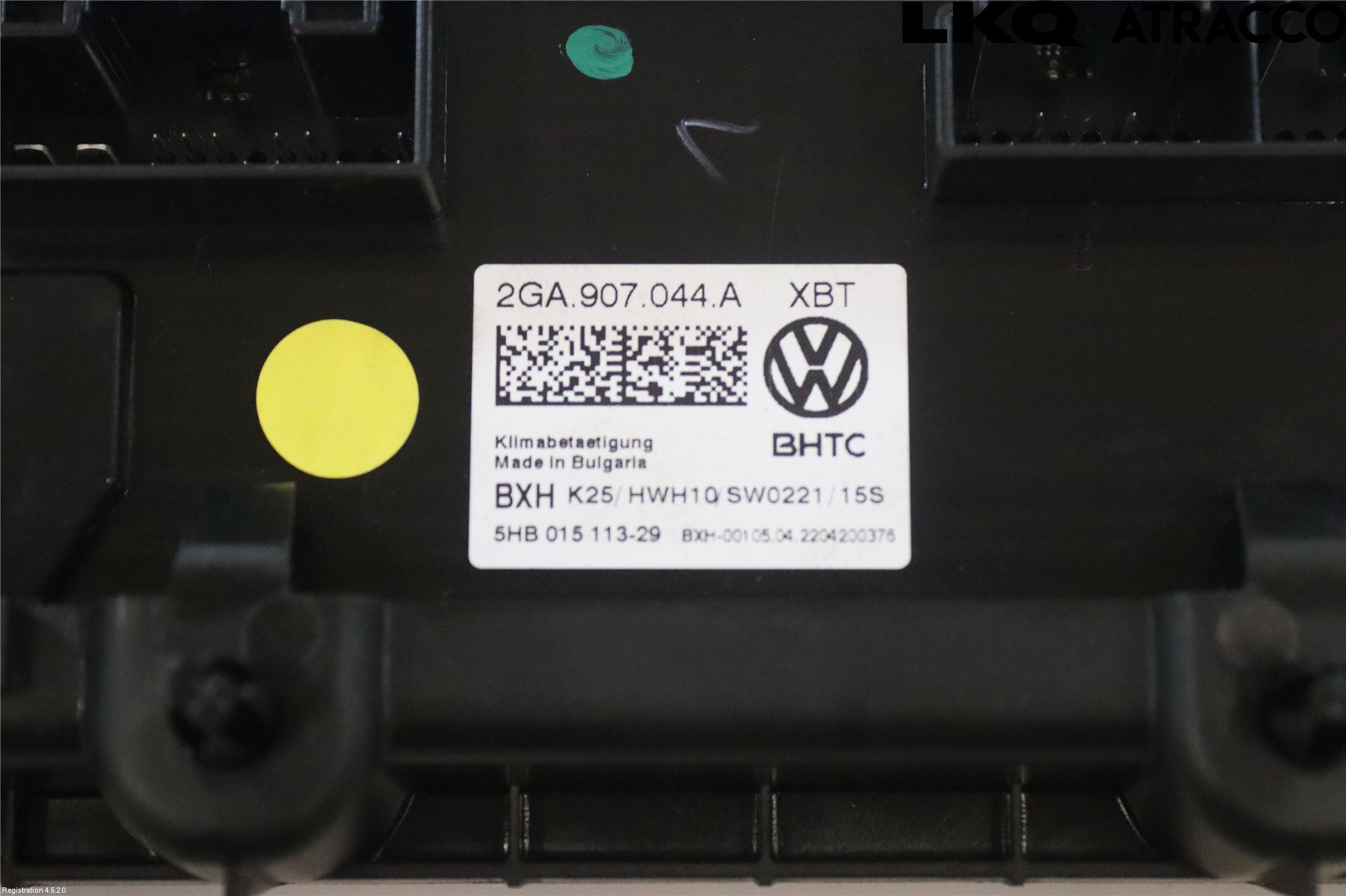 Volkswagen VW T-ROC 18- Varmeapparat Panel(Regulering)