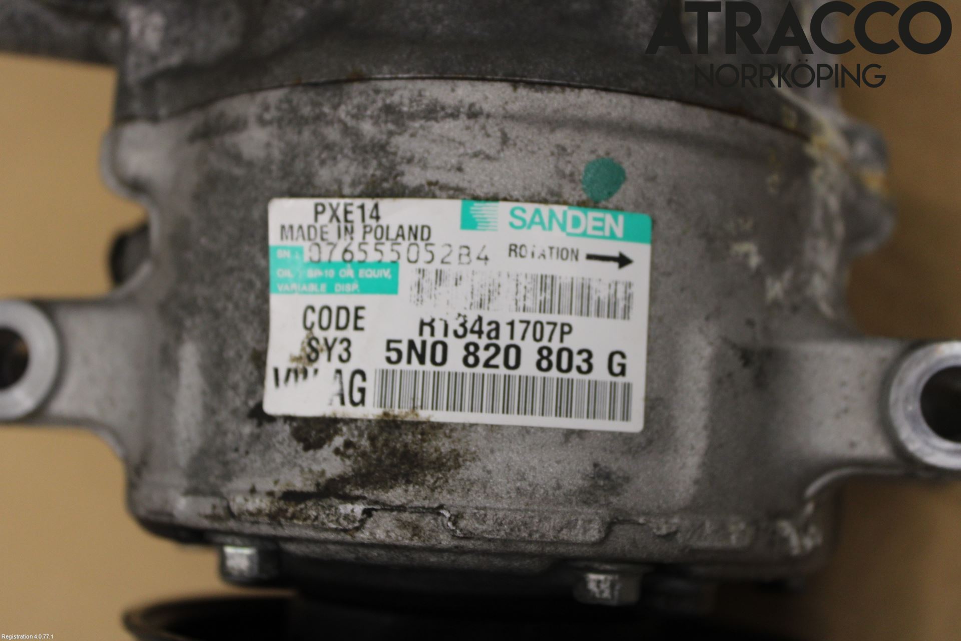 Skoda FABIA 07-14 Varme Ac Kompressor